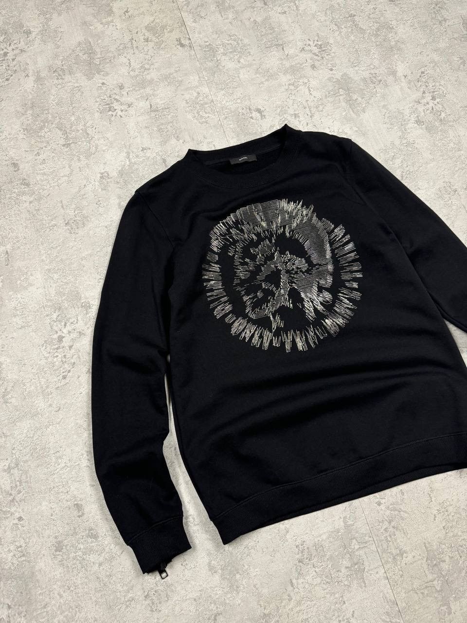 Diesel Diesel Black Sweatshirt Big Logo Size M Size US M / EU 48-50 / 2 - 2 Thumbnail