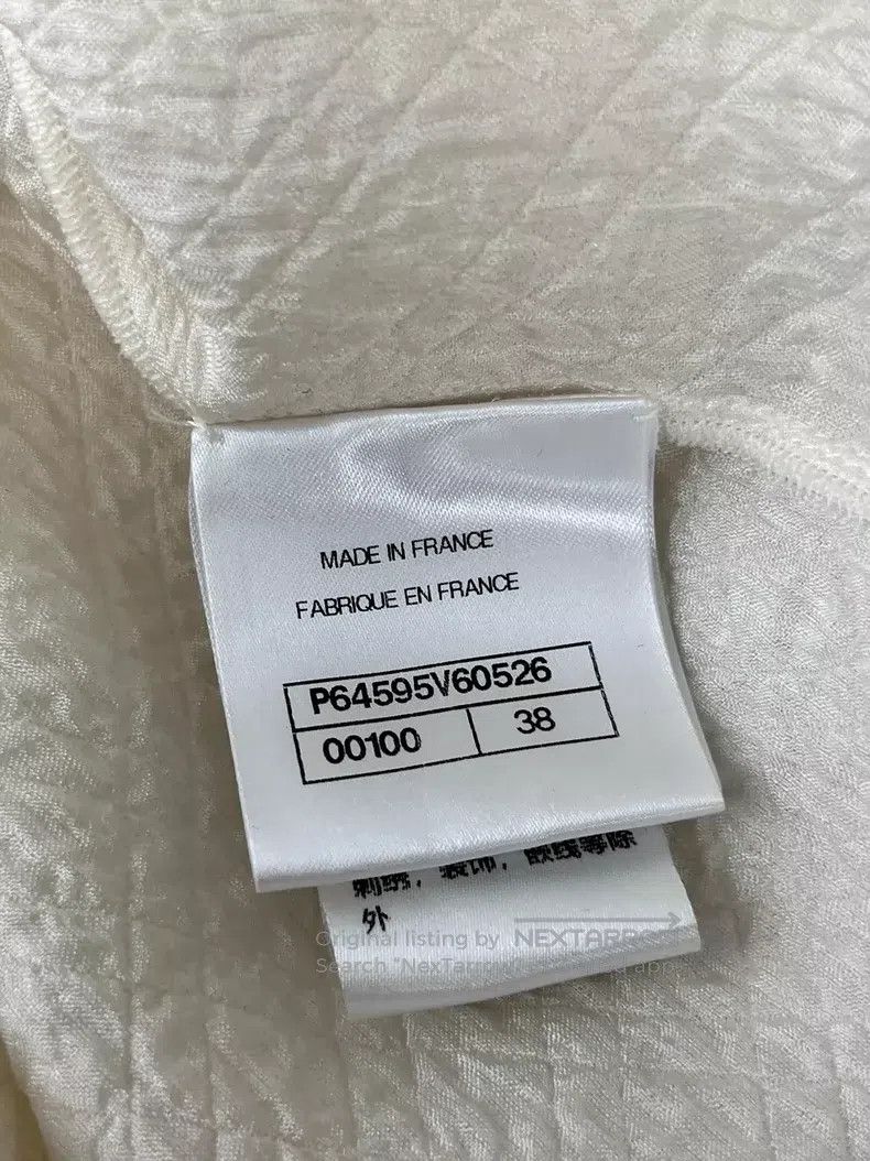 Chanel Chanel Handmade workshop white silk short sleeves Size XS / US 0-2 / IT 36-38 - 4 Thumbnail
