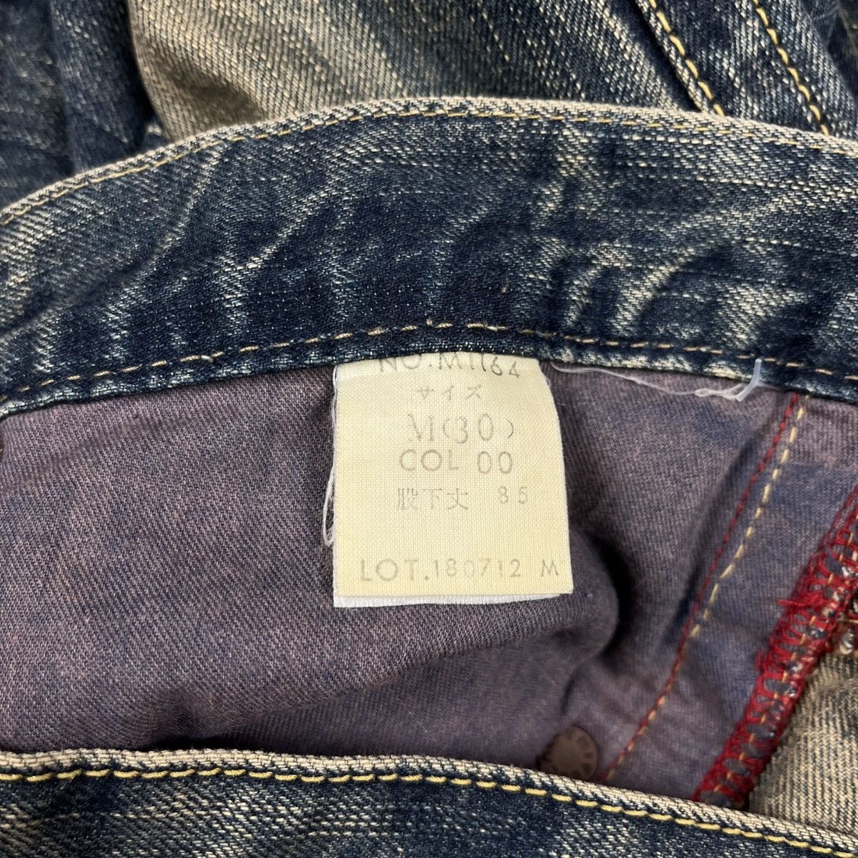 If Six Was Nine 2000s Blue Way - Mud Wash Flared Denim Size US 30 / EU 46 - 9 Thumbnail