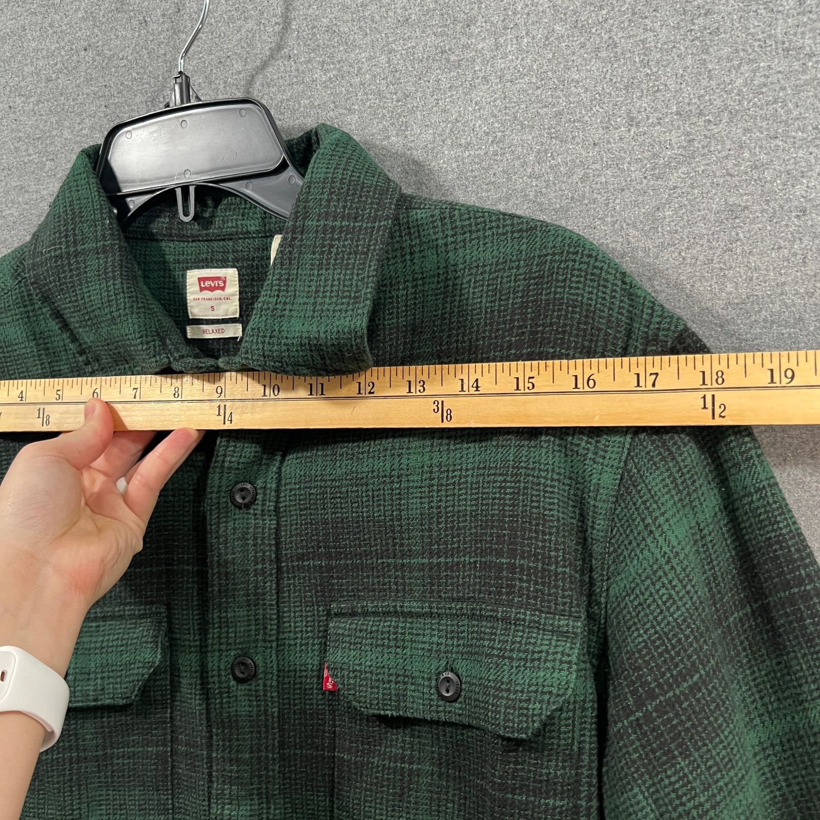Other Levis Shirt Mens Button Up Green Buffalo Plaid Casual Size US S / EU 44-46 / 1 - 9 Thumbnail