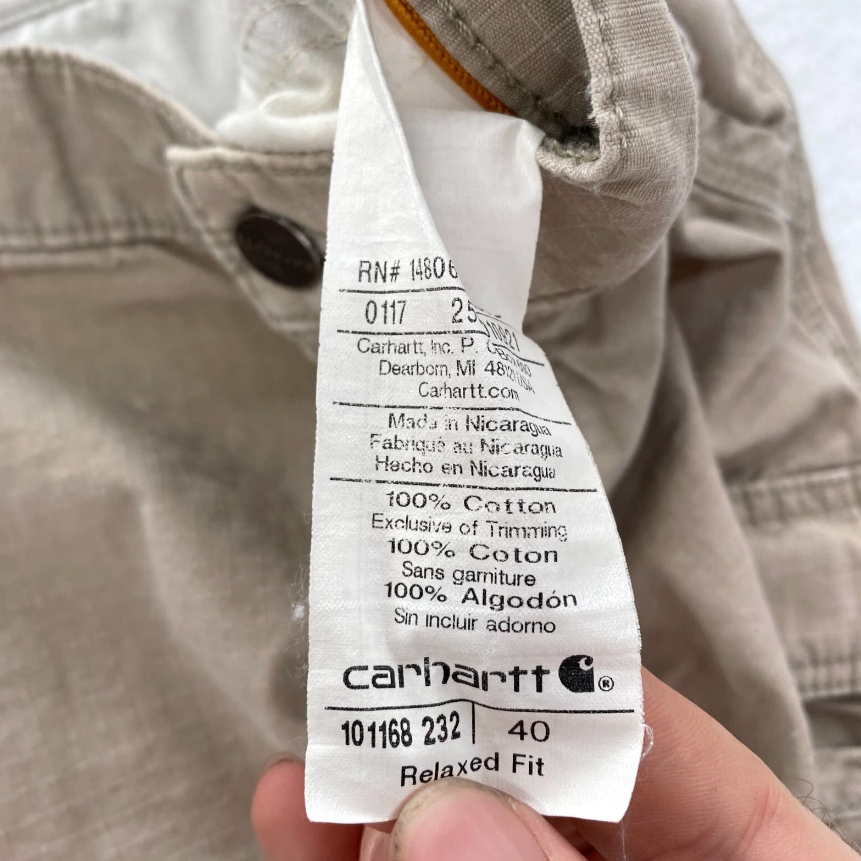 Carhartt Carhartt Force Cargo Shorts Mens 40 Relaxed Khaki Beige Ripstop Workwear 10" Size US 40 / EU 56 - 6 Thumbnail