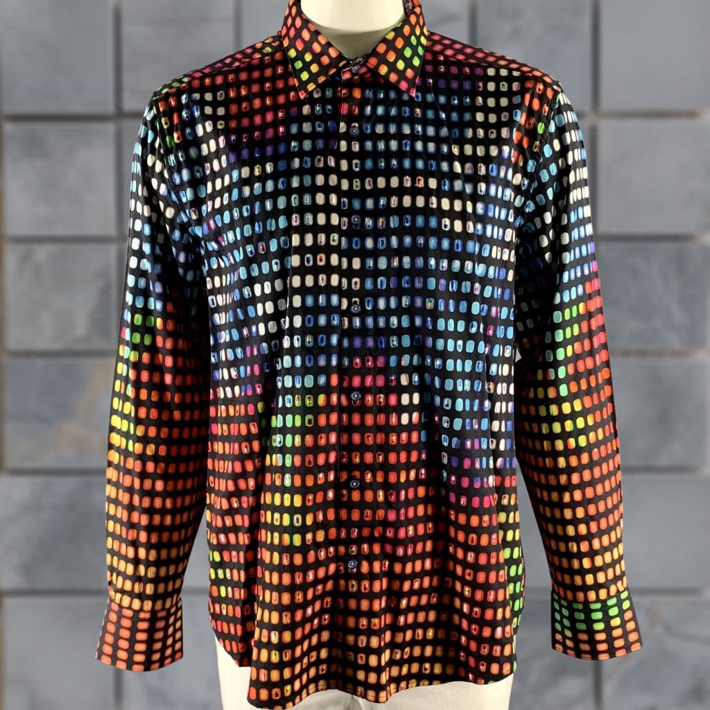 Robert Graham ROBERT GRAHAM Size XXL Black Polka Dot Cotton Long Sleeve Shirt Size US XXL / EU 58 / 5 - 1 Thumbnail