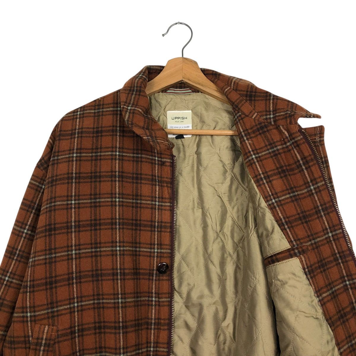 Japanese Brand 🔥VINTAGE BOMBER JACKET TARTAN DESIGN UPPISH ISSEY MIYAKE Size US L / EU 52-54 / 3 - 14 Thumbnail