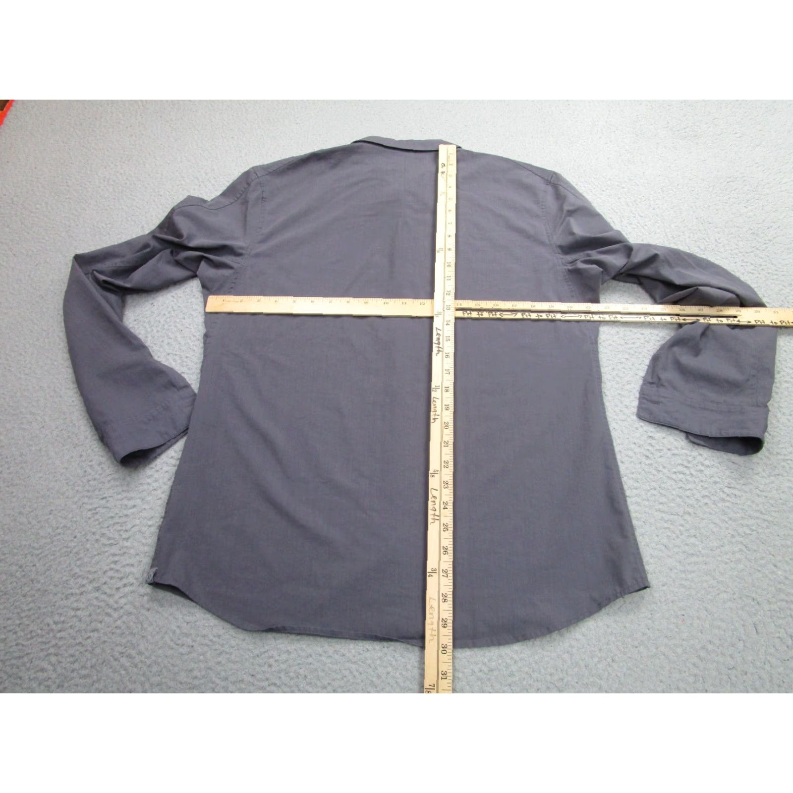 Lululemon Lululemon Shirt Mens Large Gray Long Sleeve Button Front Casual Slim Dress Size US M / EU 48-50 / 2 - 5 Thumbnail