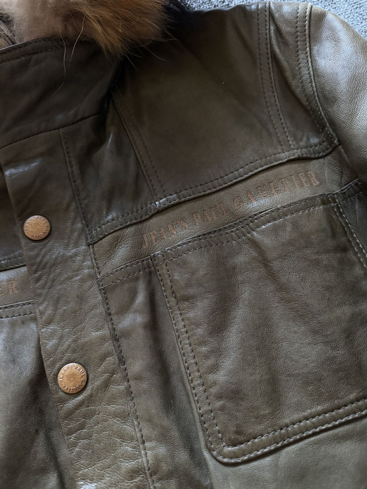 Jean Paul Gaultier Jean paul Gaultier leather fur jacket Size US M / EU 48-50 / 2 - 4 Thumbnail