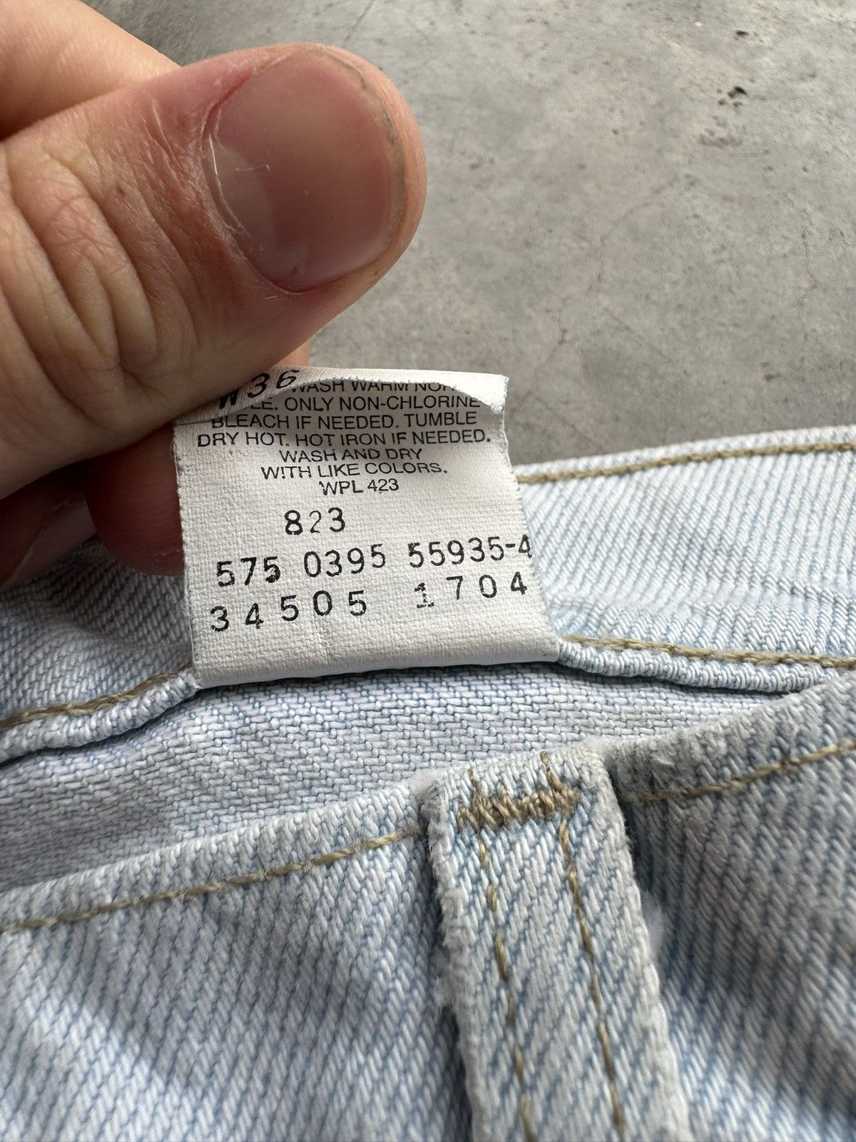 Levi's Vintage 90’s/00’s Levi’s 505 Orange Tab Light Wash Jorts Size US 34 / EU 50 - 4 Thumbnail