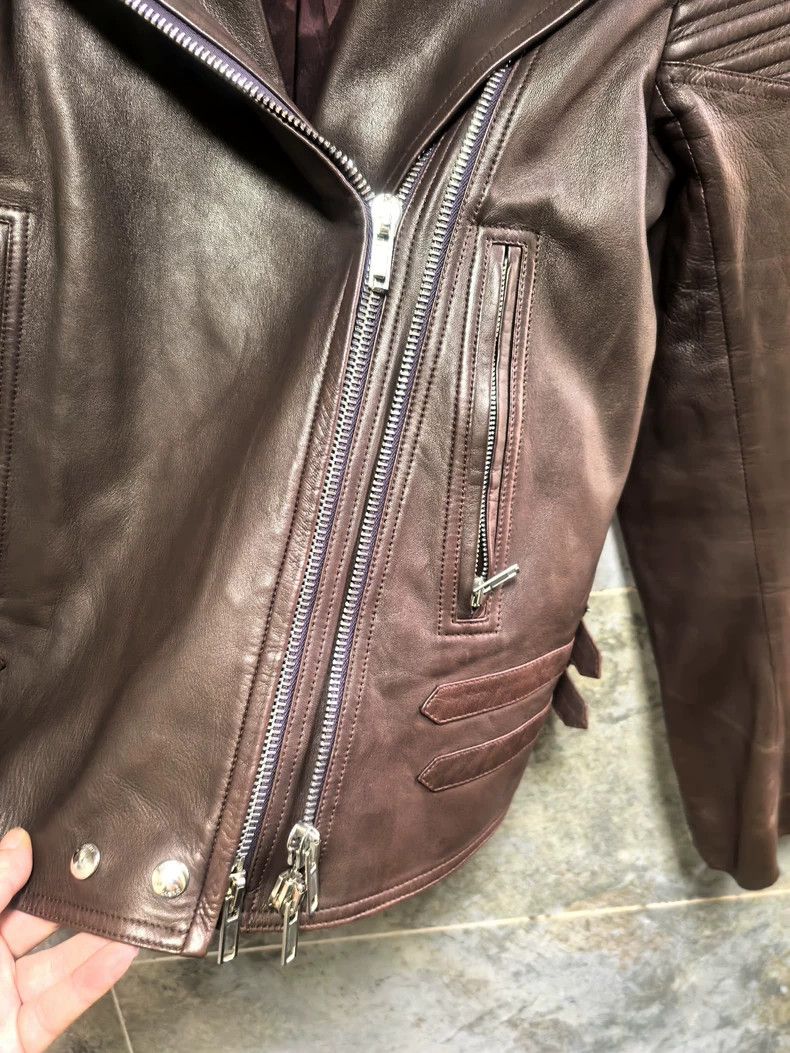 Givenchy Givenchy Sise40 Women's Biker Leather Jacket, Size 40, Ches Size L / US 10 / IT 46 - 3 Thumbnail