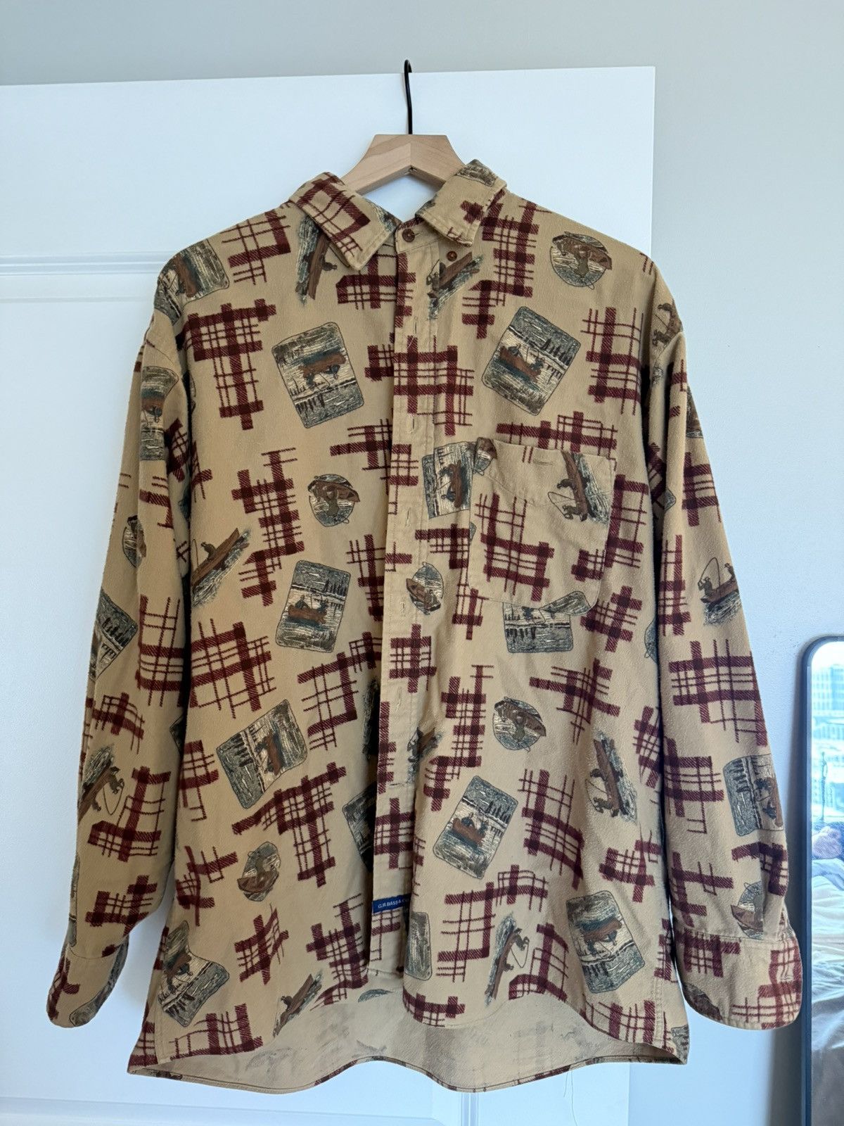 G.H. Bass & Co. Vintage GH Base Fisherman Shirt Size US L / EU 52-54 / 3 - 1 Thumbnail