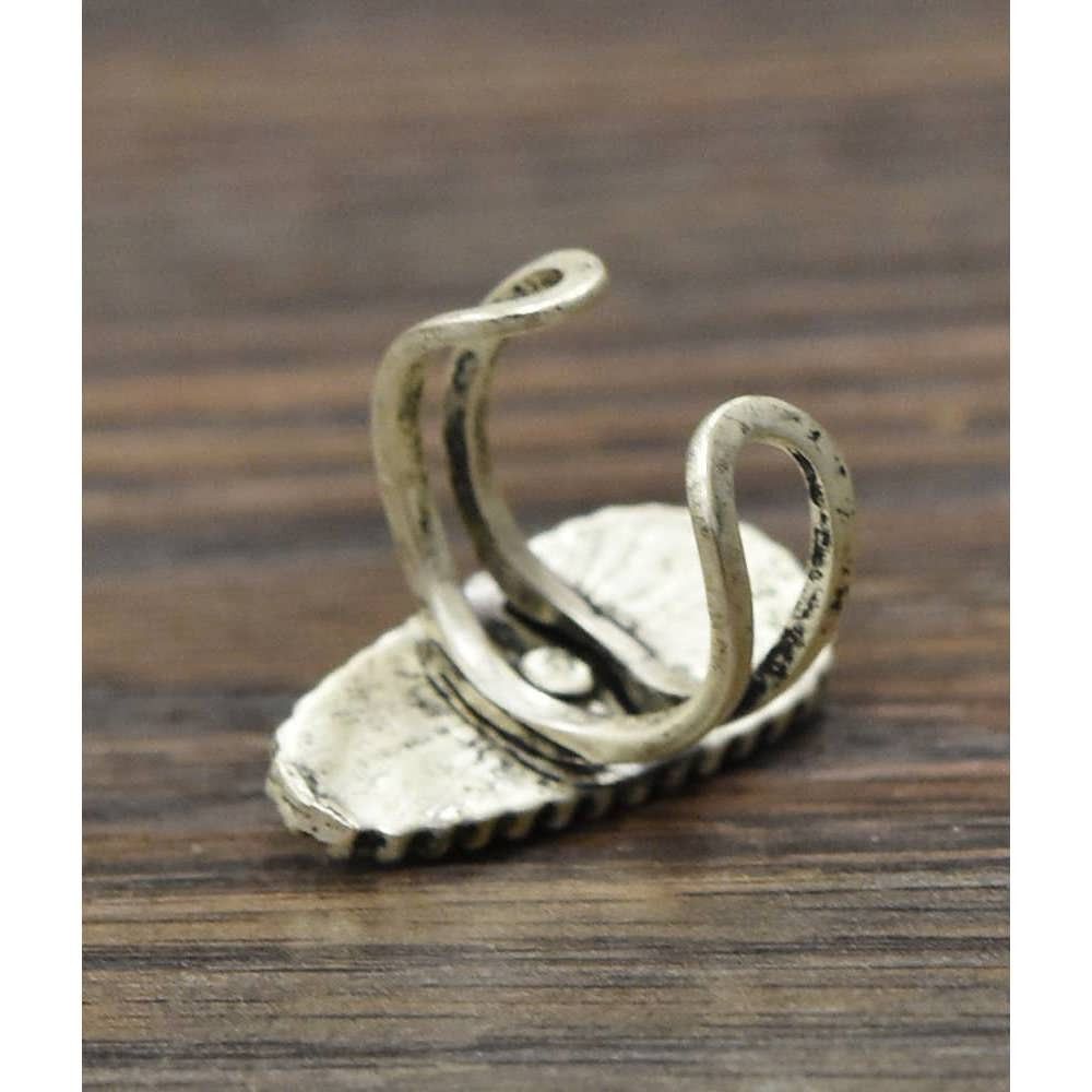 Other Turquoise Adjustable Statement Cuff Ring for Stylish Comfort Size ONE SIZE - 2 Thumbnail
