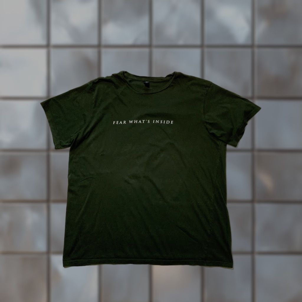 VINTAGE Annihilation Fear What’s Inside Sci Fi Horror Movie Film Promo Graphic T-Shirt XL Green Mens District Threads Shirt