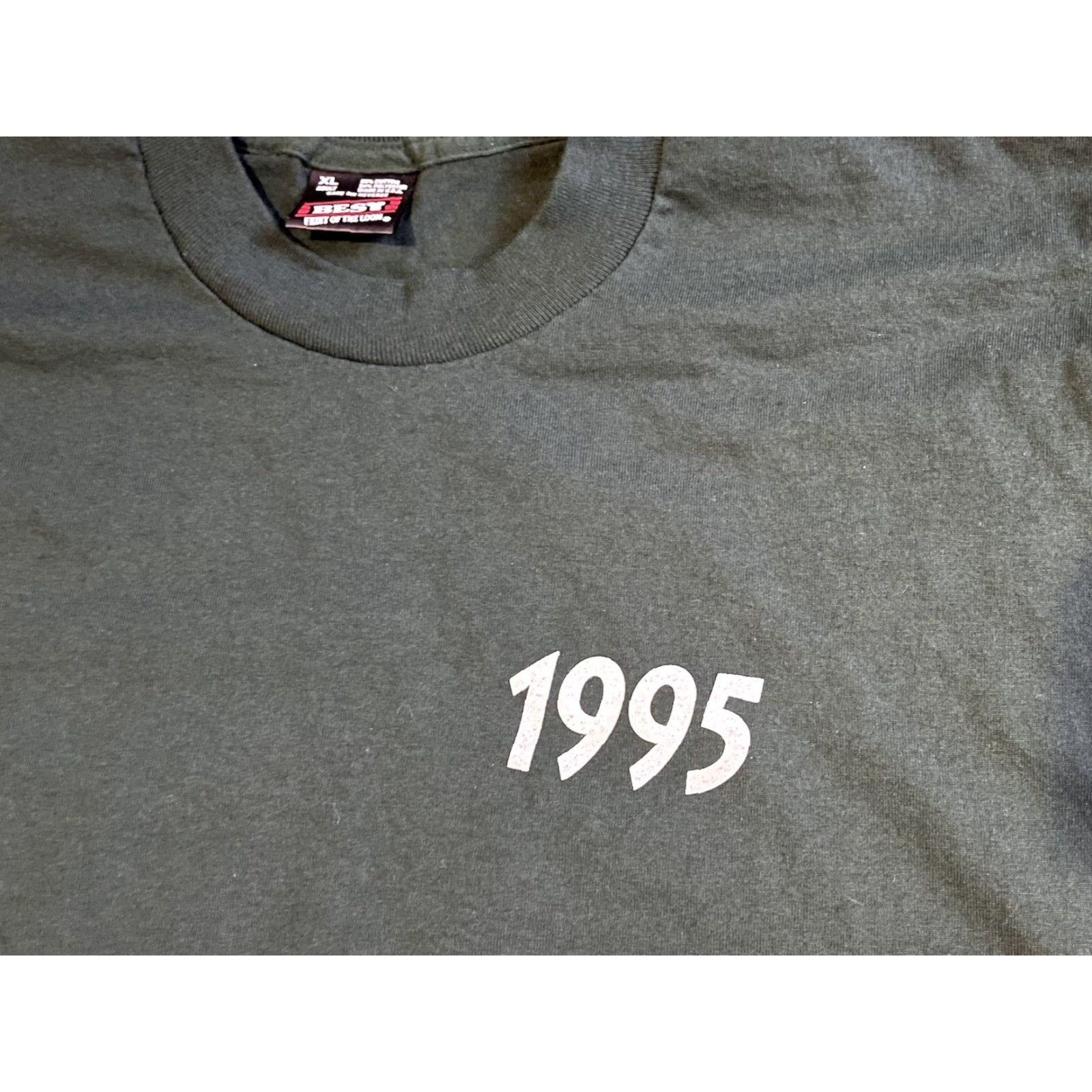 Fruit Of The Loom VINTAGE Camp Weitzel Lake Champlain Wesport New York 1995 Shirt Men’s XL Green T-Shirt Graphic Print Logo Double-Sided Size US XL / EU 56 / 4 - 4 Thumbnail