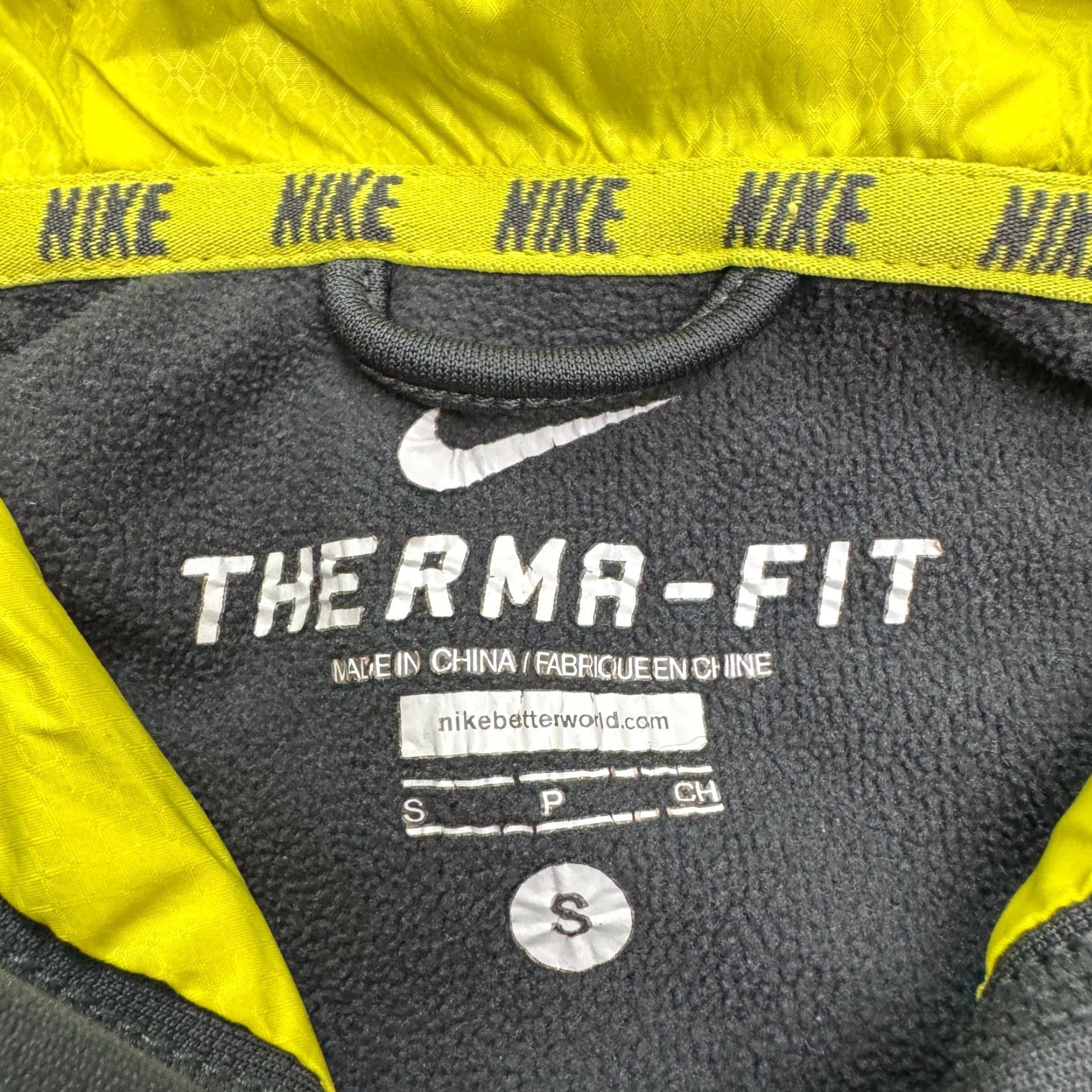 Nike Nike Therma-Fit Hoodie Mens Small Black Yellow Activewear Sweatshirt Size US S / EU 44-46 / 1 - 5 Thumbnail