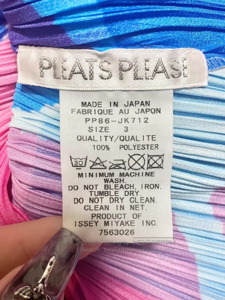Issey Miyake Issey Miyake Pink and Blue Circle Print Tank Top Size L / US 10 / IT 46 - 2 Thumbnail