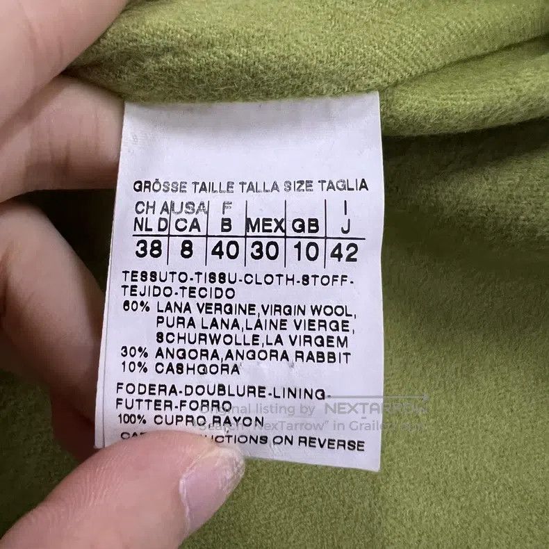 Max Mara Max Mara Green Lapel Short Coat Size S / US 4 / IT 40 - 3 Thumbnail