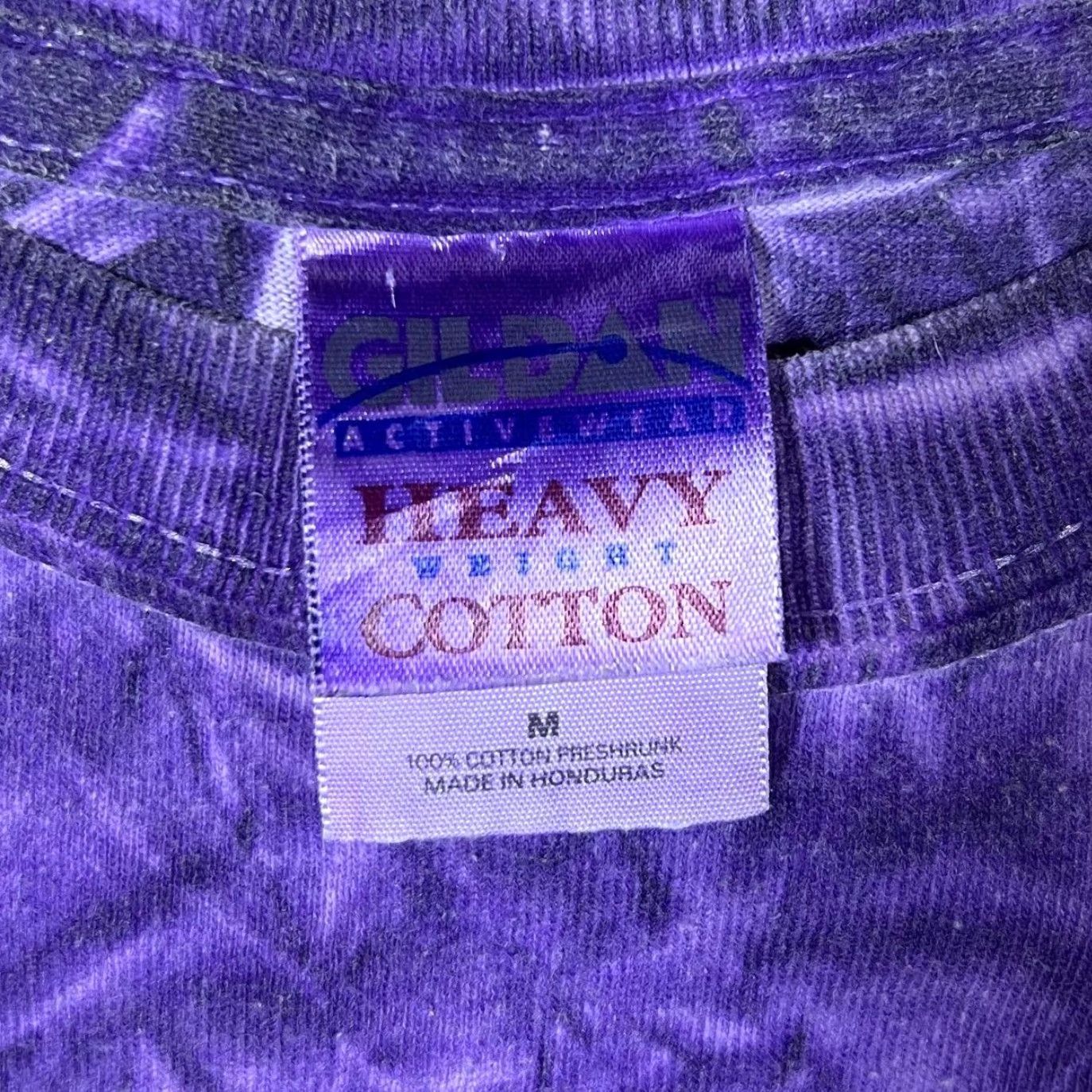 Gildan VINTAGE Gildan T-Shirt Hollywood Beach Florida Souvenir Graphic Tie Dye 00s Medium Purple Mens Size US M / EU 48-50 / 2 - 4 Thumbnail