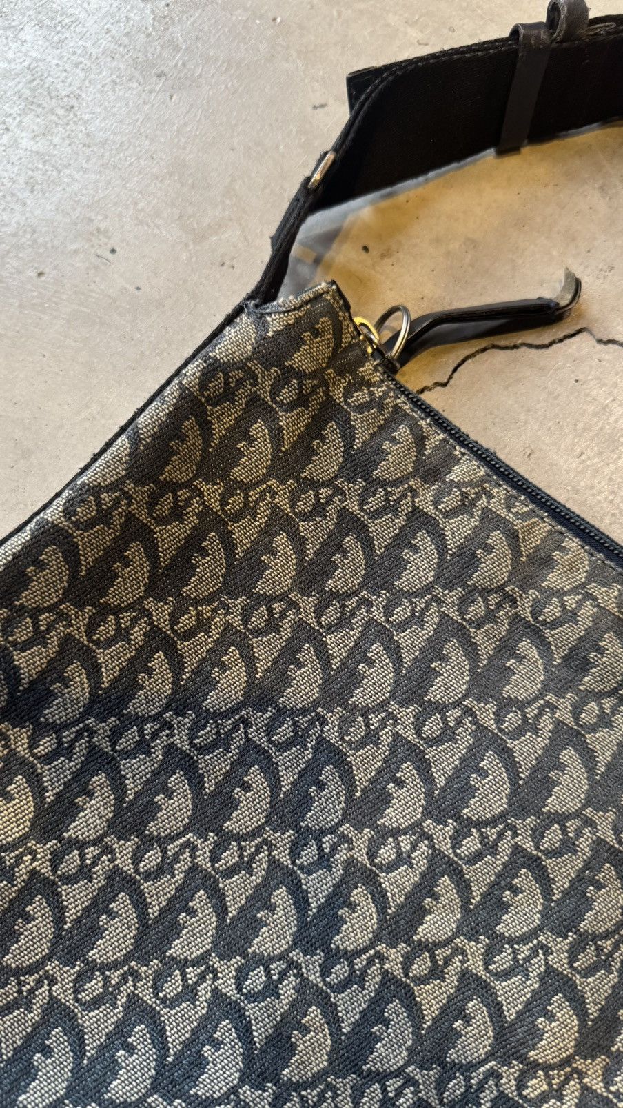 Dior Christian Dior Navy Leather Shoulder Bag Navy blue Size ONE SIZE - 5 Thumbnail