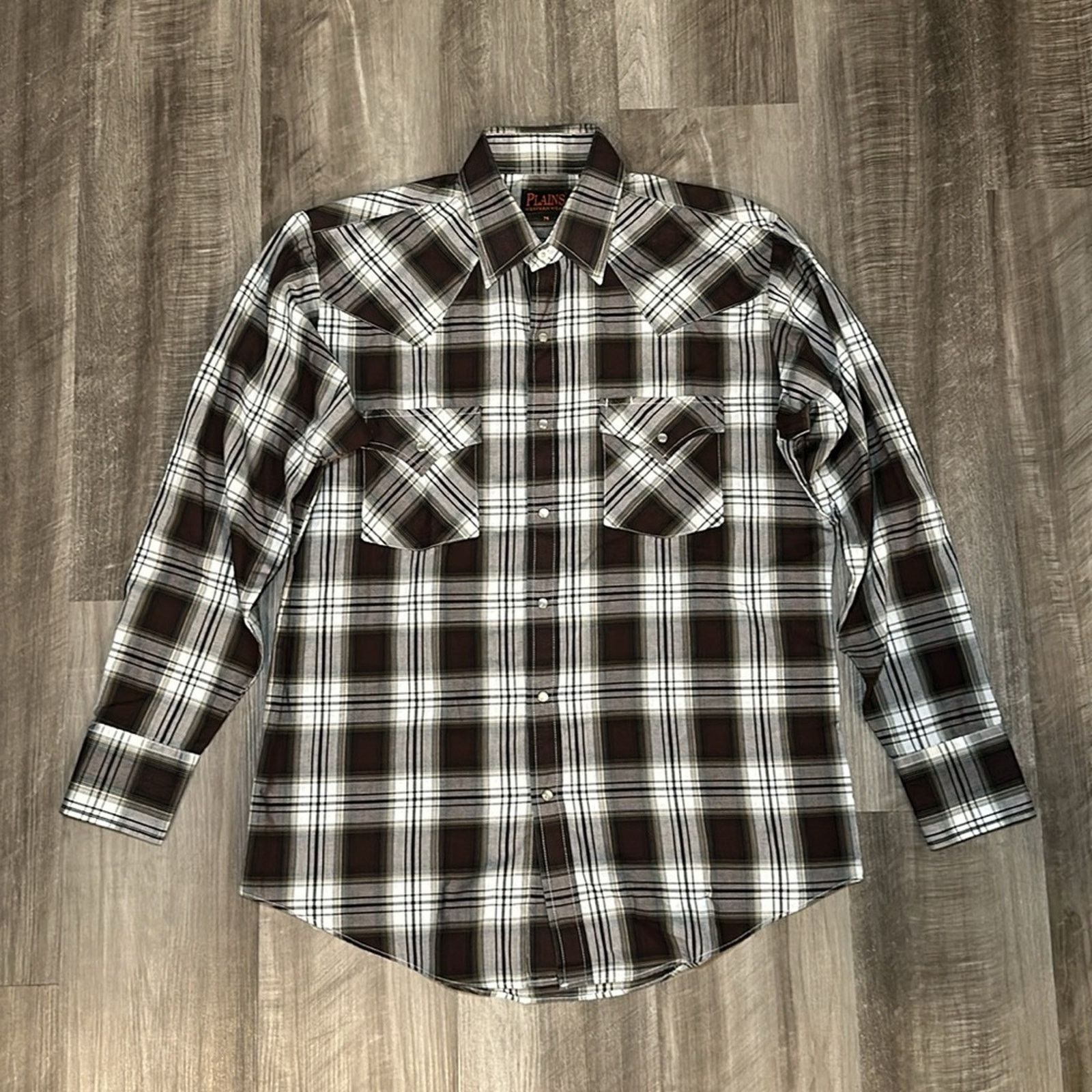 Other Plains Western Wear Long Sleeve Pearl Snap - Medium Size US M / EU 48-50 / 2 - 2 Thumbnail