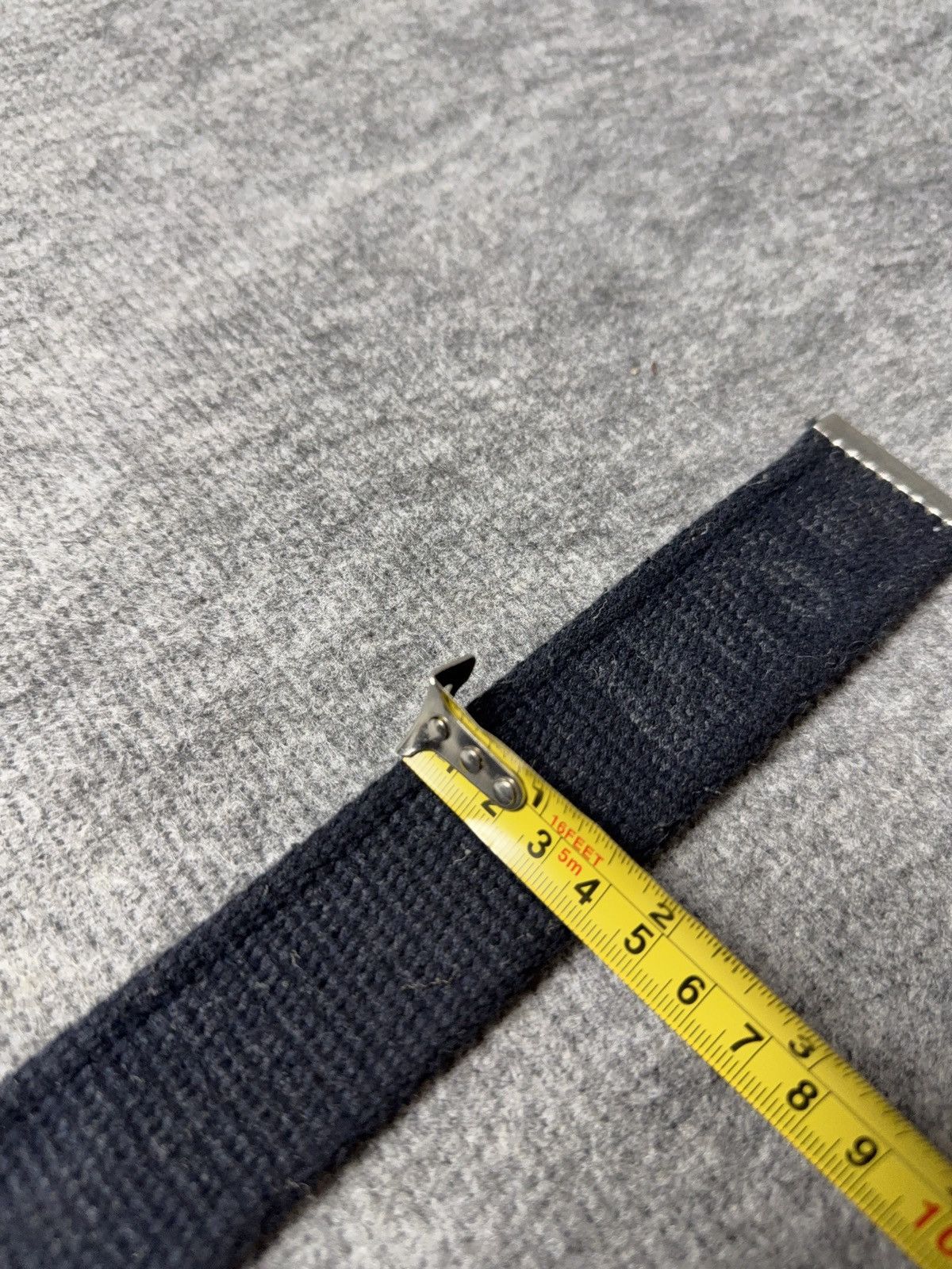 Levi's 00s Y2K Vintage Levi’s Navy Cotton Belt Metal Logo Buckle Size ONE SIZE - 13 Thumbnail