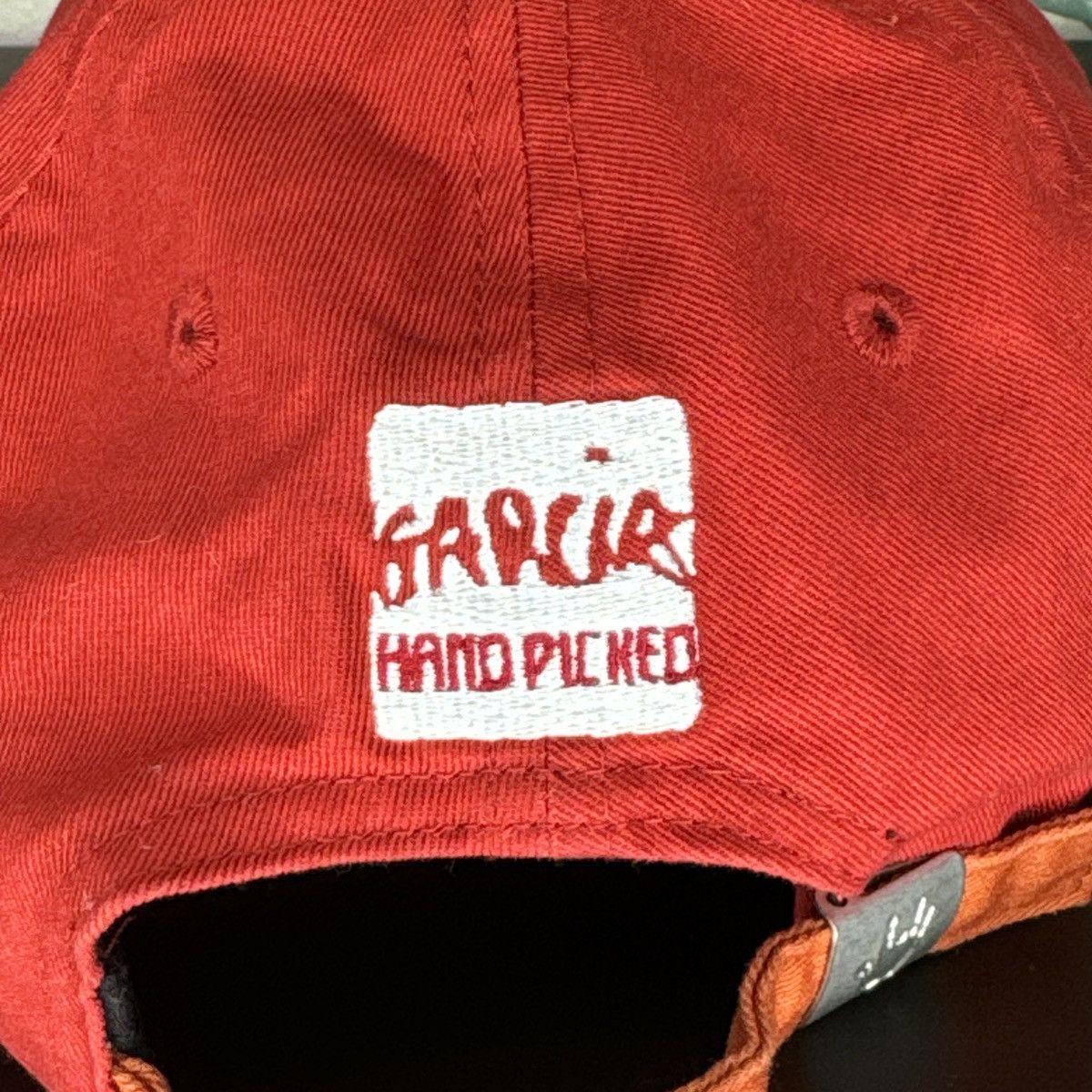 Band Tees × Grateful Dead Jerry Garcia Hand Picked Grateful Dead Orange Hat Strapback Size ONE SIZE - 6 Thumbnail