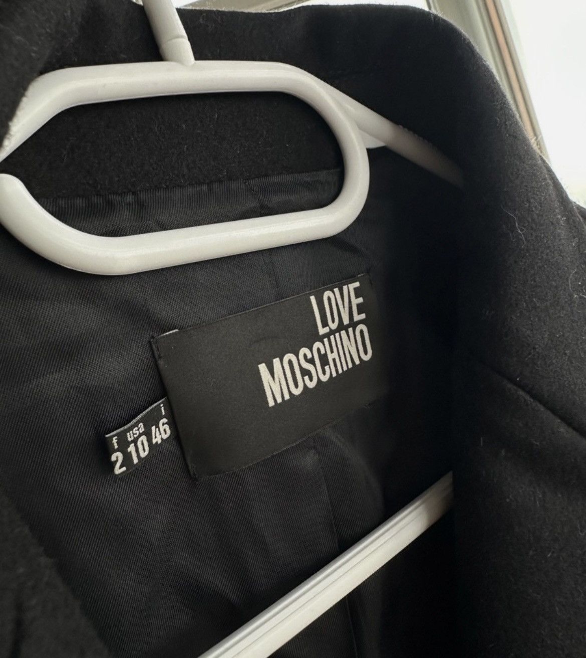Love Moschino Love Moschino Virgin Wool Coat with Star Metal Buttons Size L / US 10 / IT 46 - 2 Thumbnail