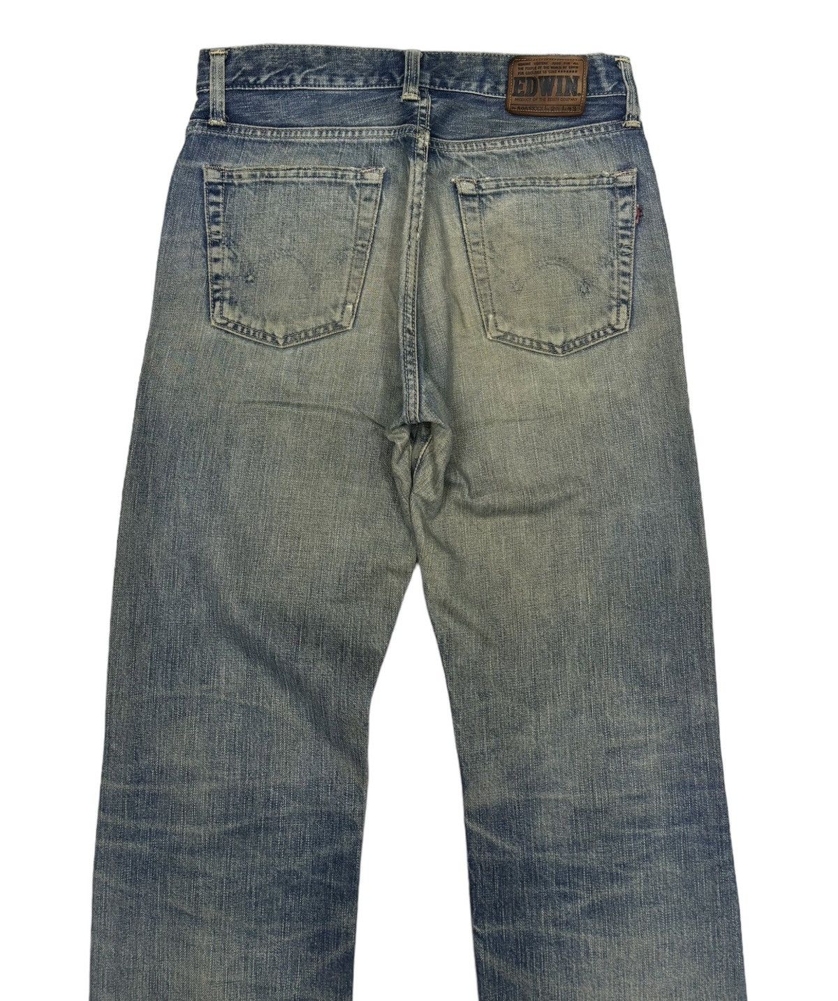 Edwin EDWIN 505sx SELVEDGE REDLINE DISTRESSED DENIM JEANS Size US 29 - 6 Thumbnail