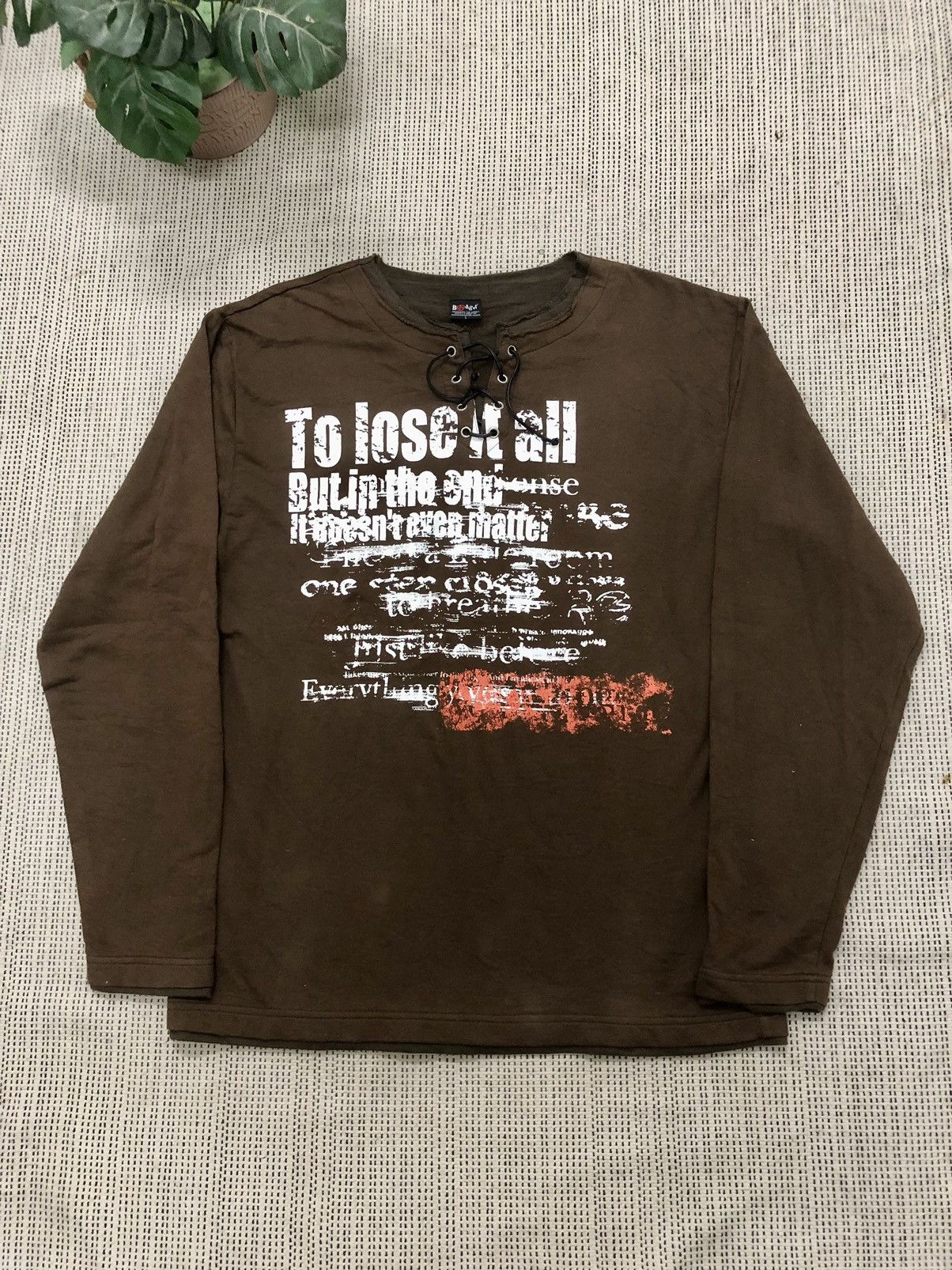 If Six Was Nine 2000s Badger Japanese Punk Laces Poem Ls Tee Size US L / EU 52-54 / 3 - 1 Thumbnail