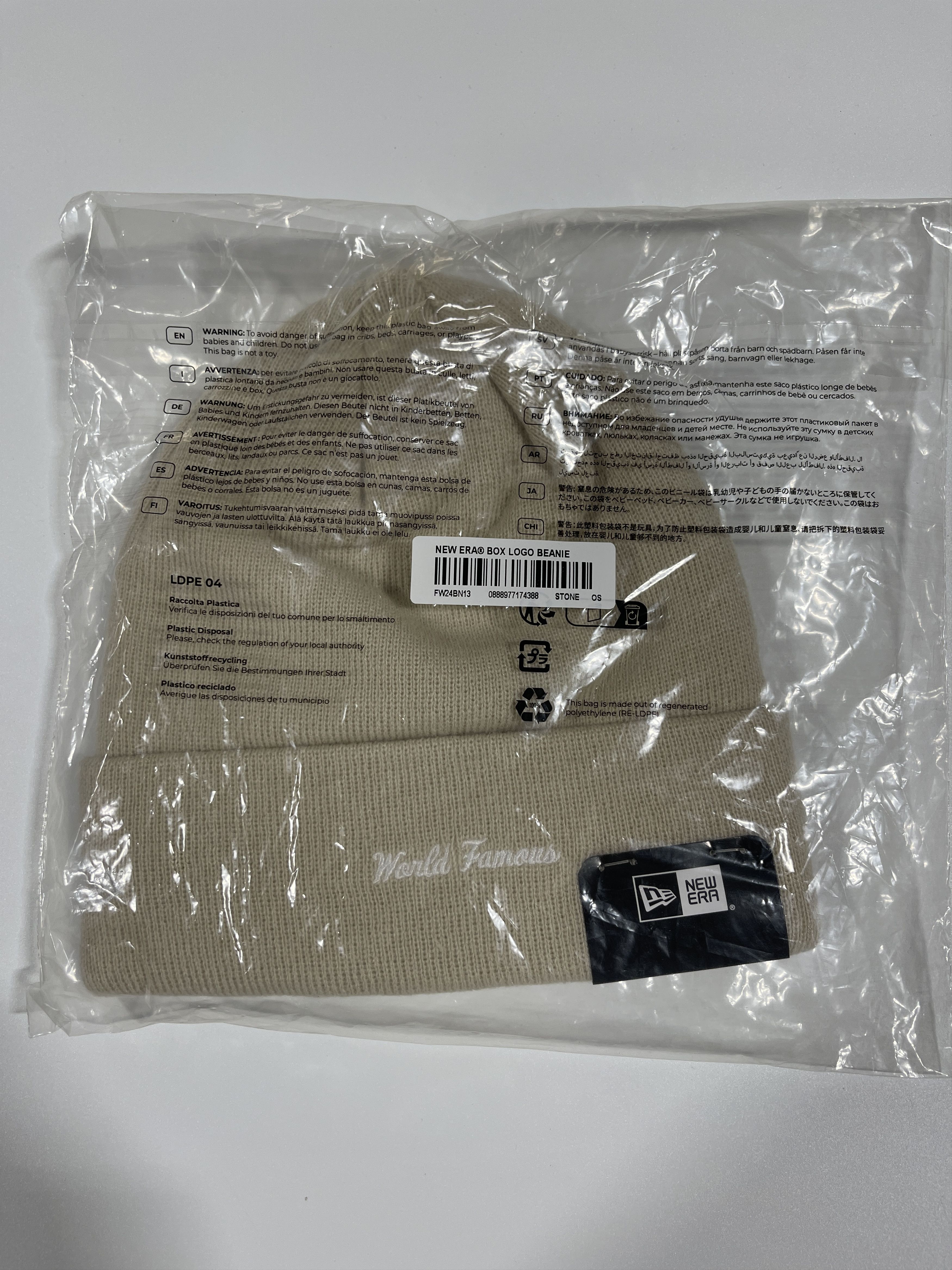 Supreme Supreme New Era Box Logo Beanie Stone size adjustable Size ONE SIZE - 4 Thumbnail