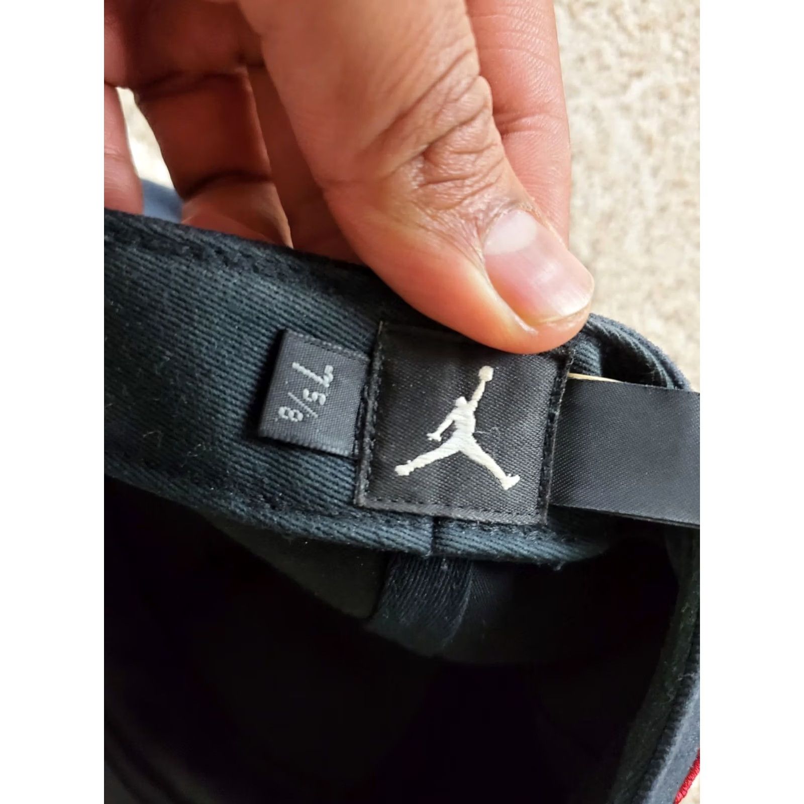 Jordan Brand Jordan Hat Men 7 5/8 Black Tri-color Wheel Jumpman Fitted Cap Baseball Cap Jordan 8 Size ONE SIZE - 6 Thumbnail