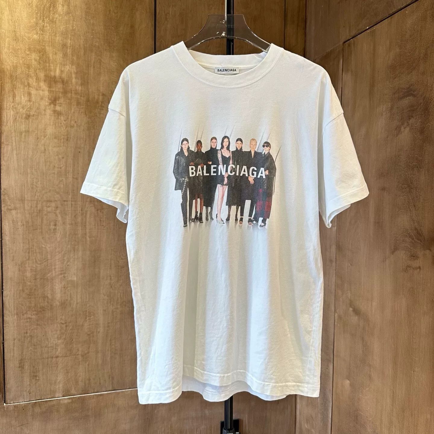 Balenciaga Balenciaga White Portrait Logo Band Tee Size US M / EU 48-50 / 2 - 1 Thumbnail