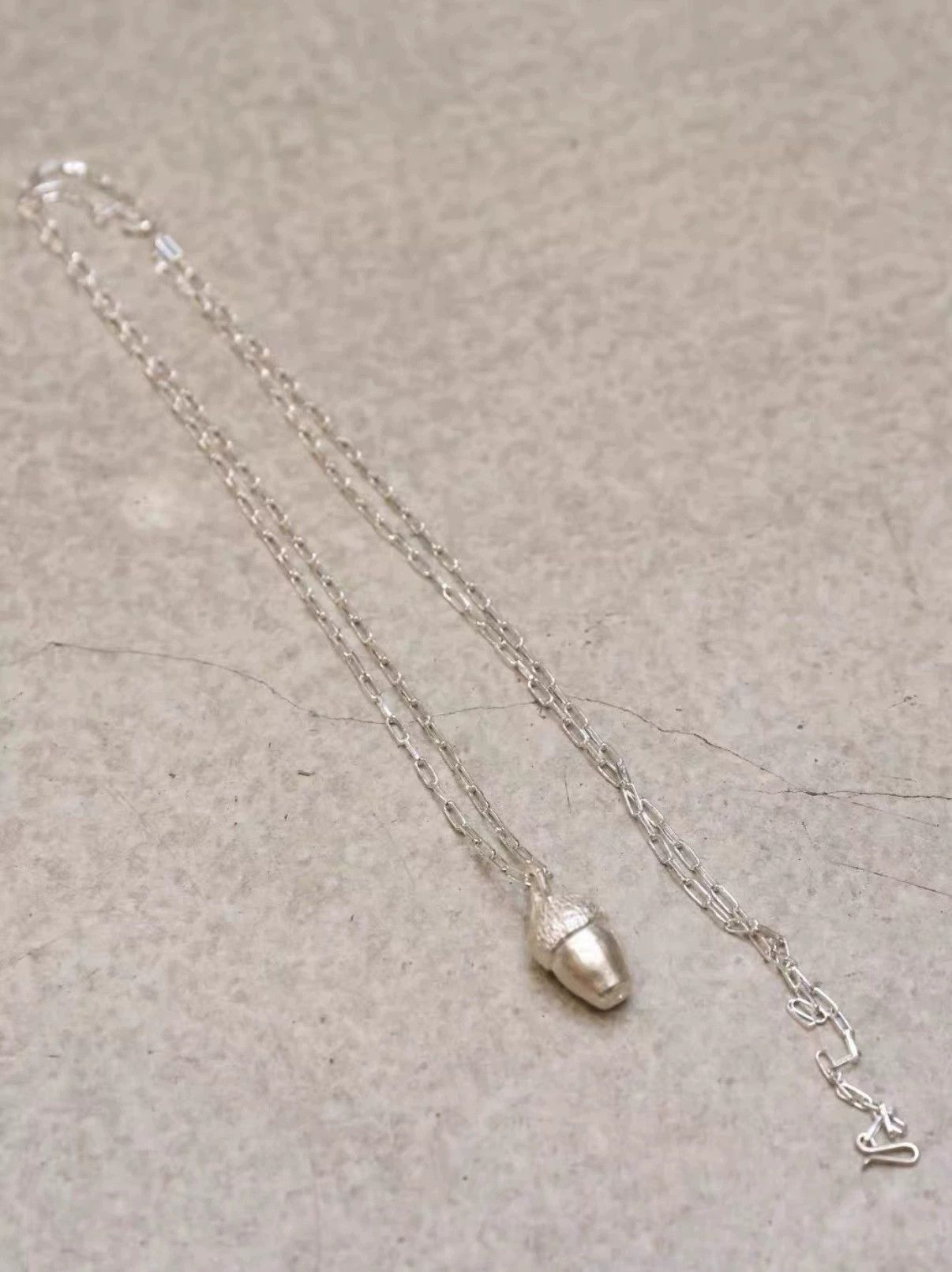 Ma+ M.a+ Maurizio Amedei Pinecone Silver Handmade Necklace Size ONE SIZE - 1 Thumbnail