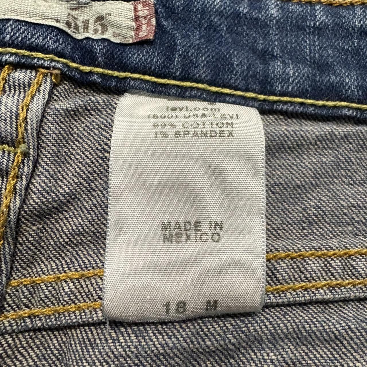 Levi's Crazy Vintage Y2K/2000s Levis Flare Bootcut Streetwear Skater grunge Dark Wash Denim Jeans! Size US 34 / EU 50 - 7 Thumbnail