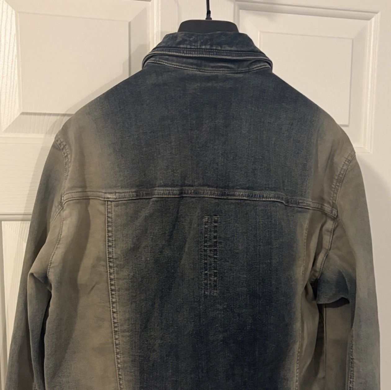 Rick Owens Drkshdw Rick Owens DRKSHDW Cropped Worker Jacket in Mineral Pearl Size US XL / EU 56 / 4 - 5 Thumbnail