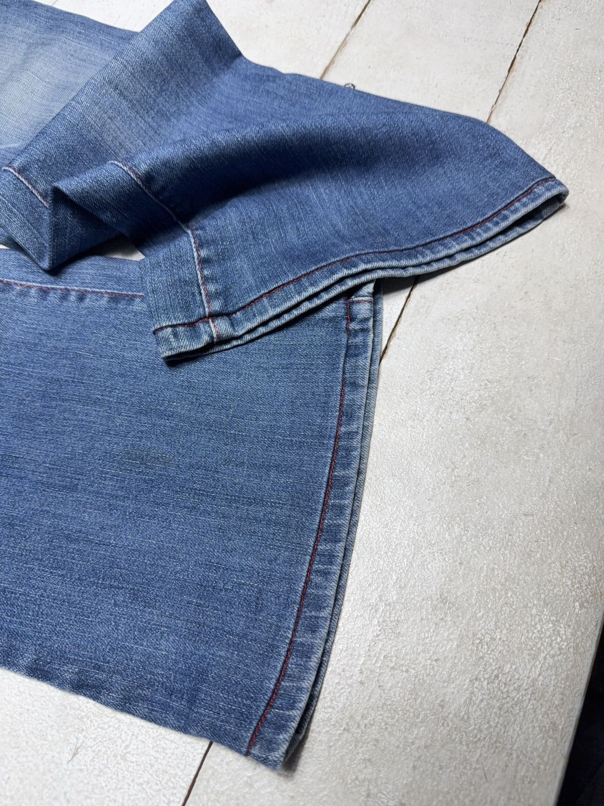 Diesel 90s Retro Y2K Diesel Industry Y2K Bootcut Flared Jeans Denim Size 30" / US 8 / IT 44 - 2 Thumbnail