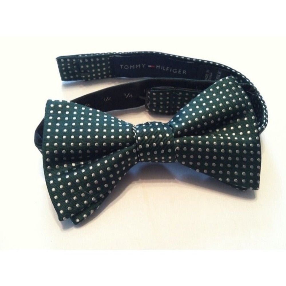 Tommy Hilfiger TOMMY HILFIGER 100%SILK BOW TIE Size ONE SIZE - 2 Thumbnail