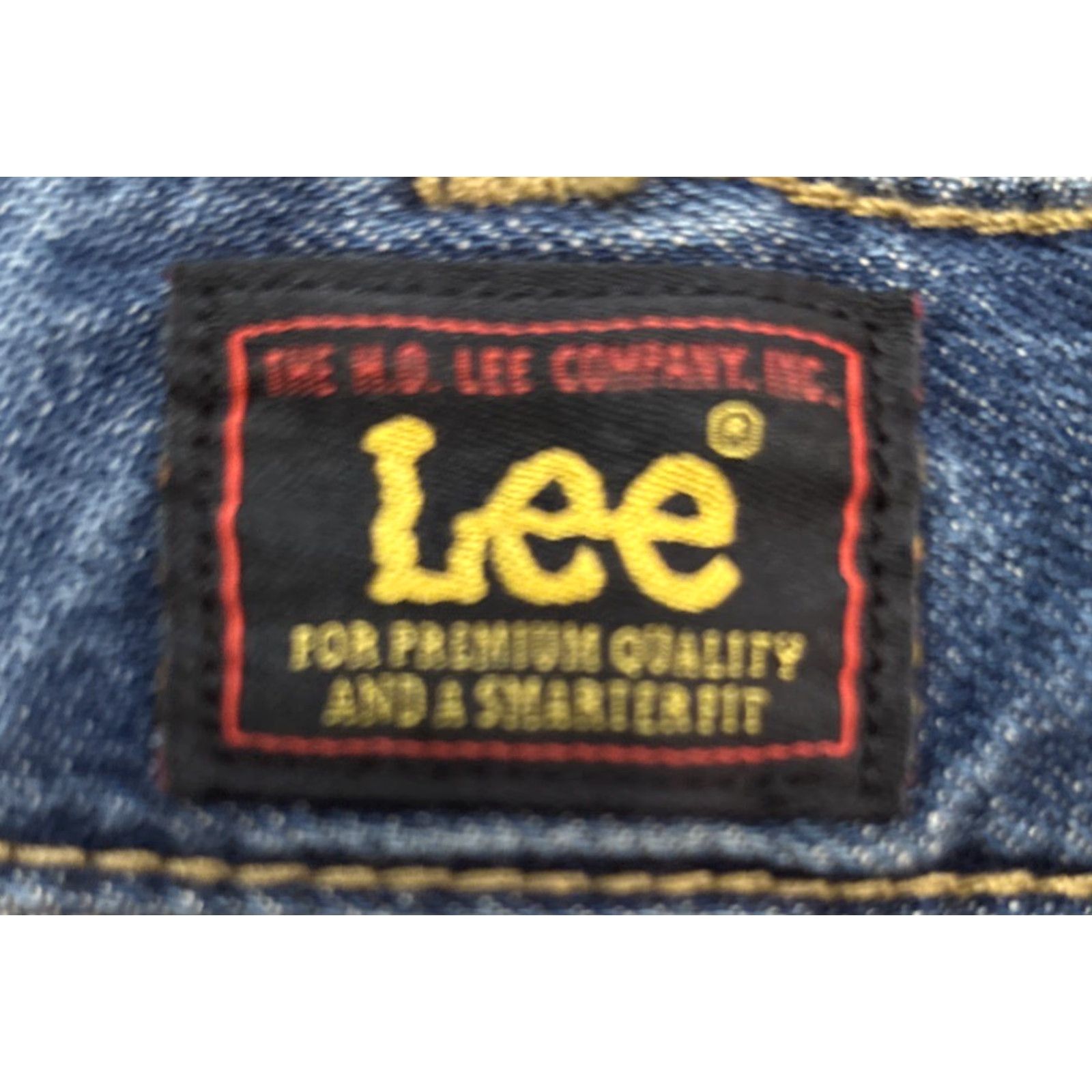 Lee Lee Heritage Straight Leg Jeans 2 Regular Small Belt Loops 28x28.5 High-Rise Blue Denim Stretch Women's Jeans Size 26" / US 2 / IT 38 - 5 Thumbnail