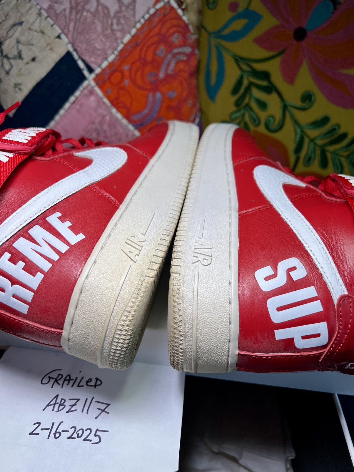 Nike Nike Air Force 1 High Supreme World Famous Red high top Size US 11 / EU 44 - 5 Thumbnail