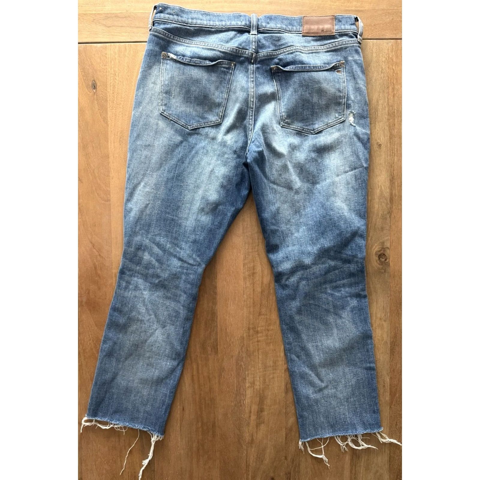 Madewell Madewell Jeans Womens 29 Slim Boy Straight 5-Pocket Blue Denim 34x24.5 Relaxed Baggy Distressed Bohemian City Hip Hop Logo Size 29" - 2 Thumbnail