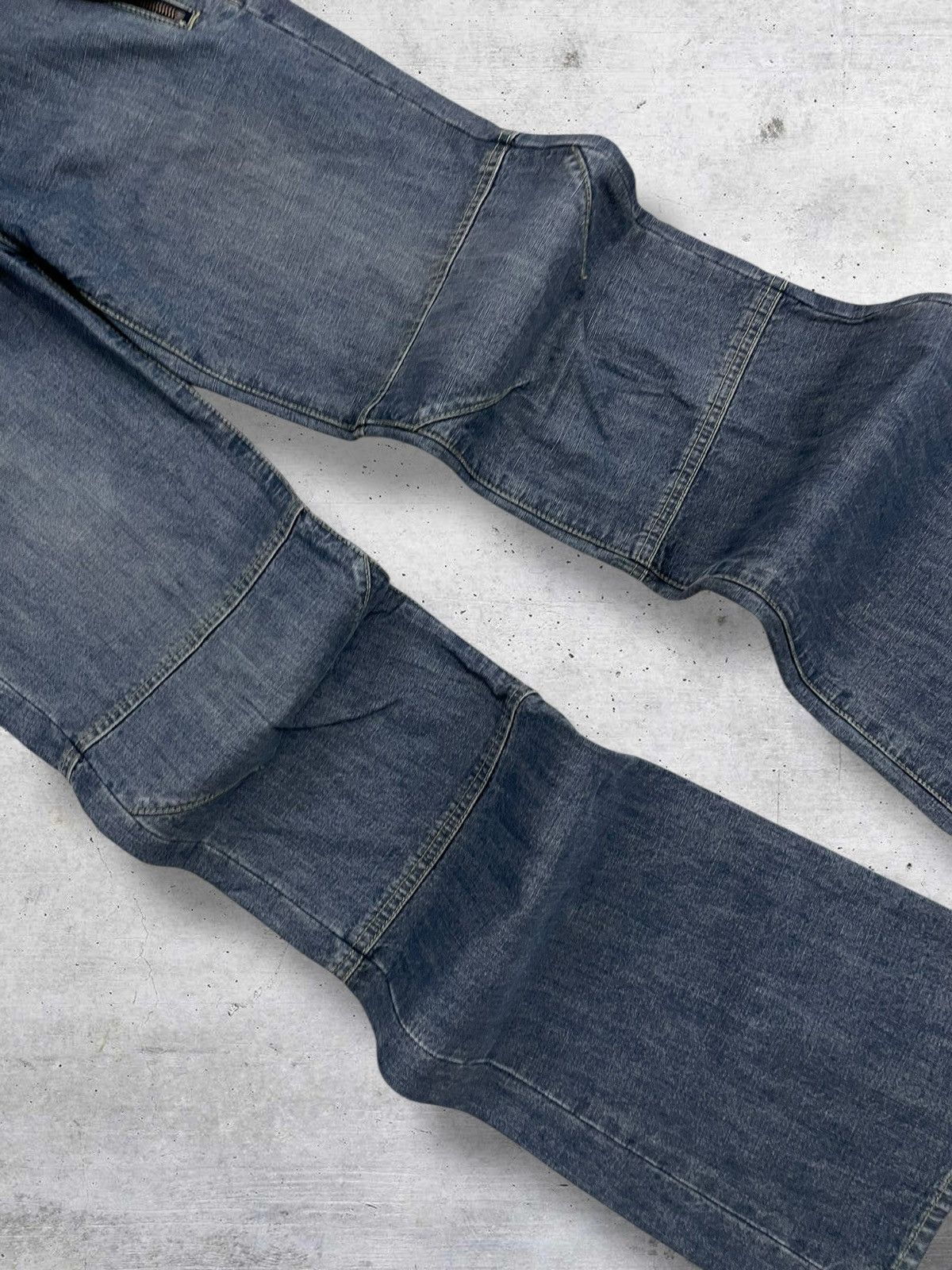 If Six Was Nine VINTAGE INPRIME 90S JAPAN UTILITY FLARED RETRO WORKWEAR JEAN Size US 27 - 6 Thumbnail