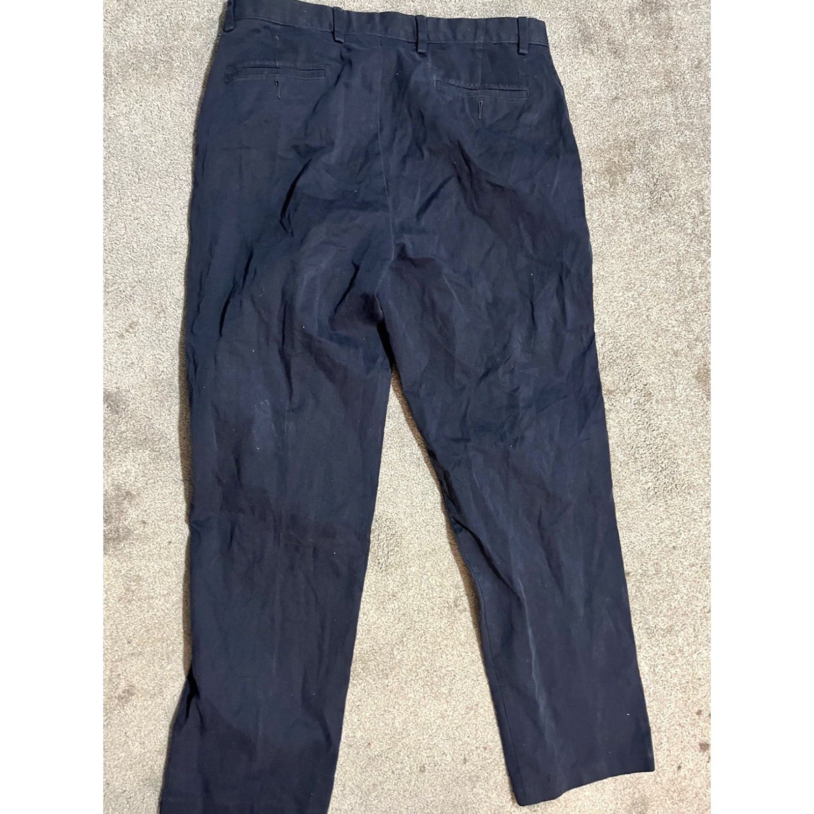 Dockers VINTAGE Dockers Men Pants Adult 36x34 Blue Casual Knit Cotton Straight Leg Size US 36 / EU 52 - 3 Thumbnail