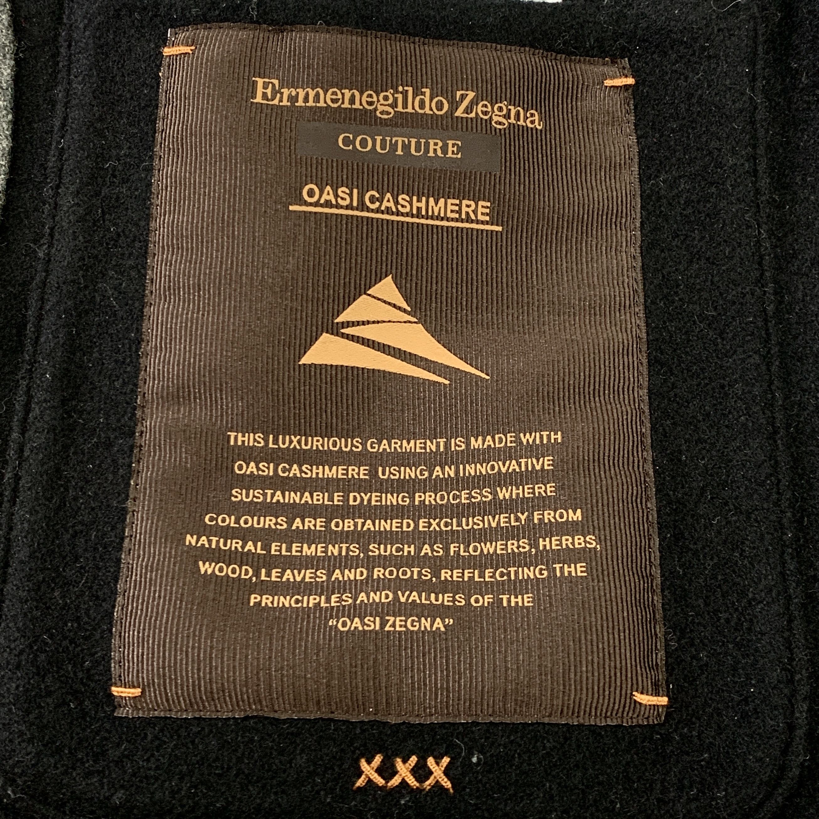 Ermenegildo Zegna Ermenegildo Zegna Dark Gray Cashmere Blazer (Size 46 / S) Size 46S - 4 Thumbnail