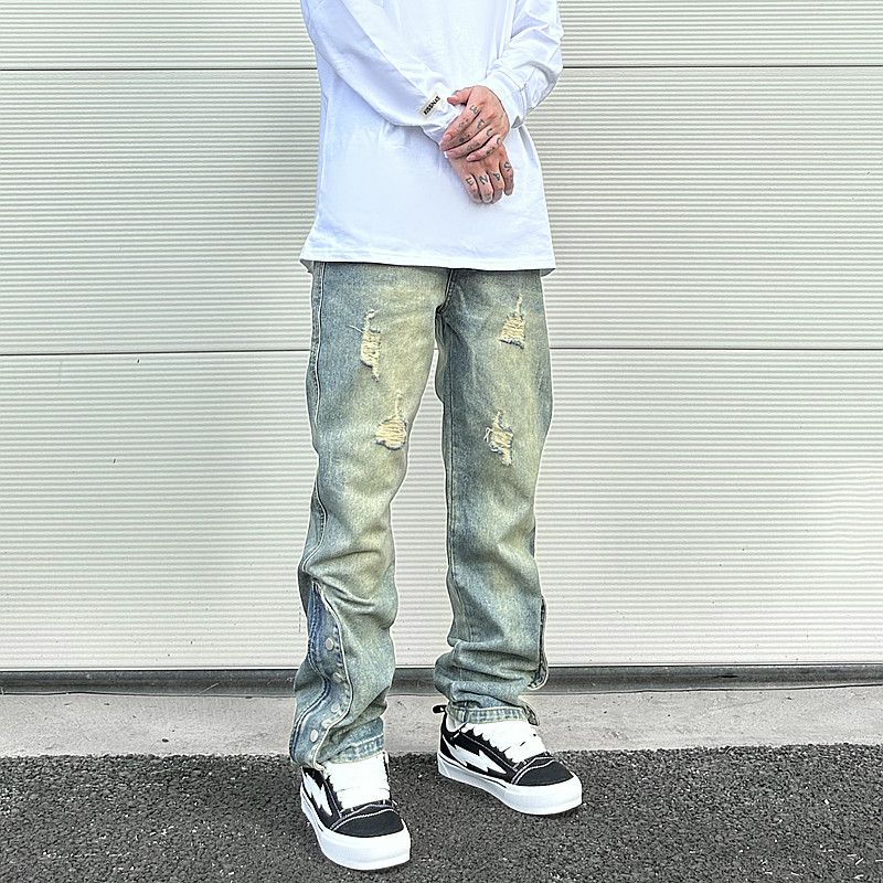 Other Streetwear Washed Jean Fit Side Zipper Size US 32 / EU 48 - 3 Thumbnail