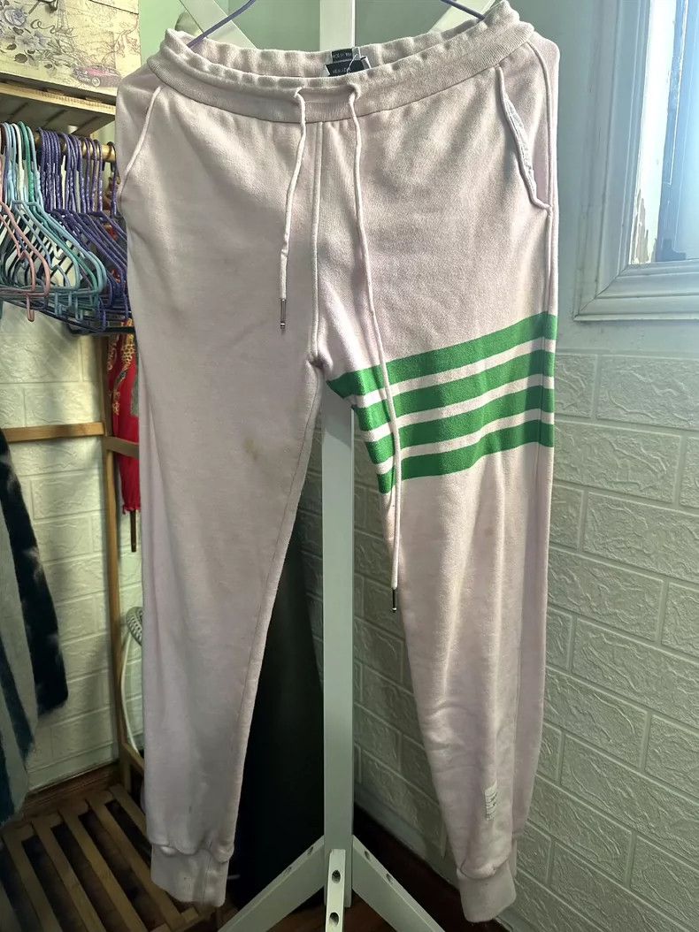 Thom Browne Thom Browne Striped badge sweatpants Size US 40 / EU 56 - 1 Thumbnail