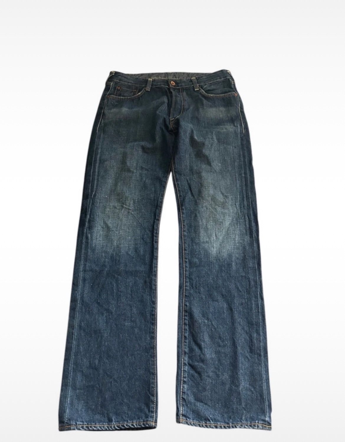 Evisu Vintage Y2K Evisu big logo jeans distressed shorts denim Size US 36 / EU 52 - 4 Thumbnail