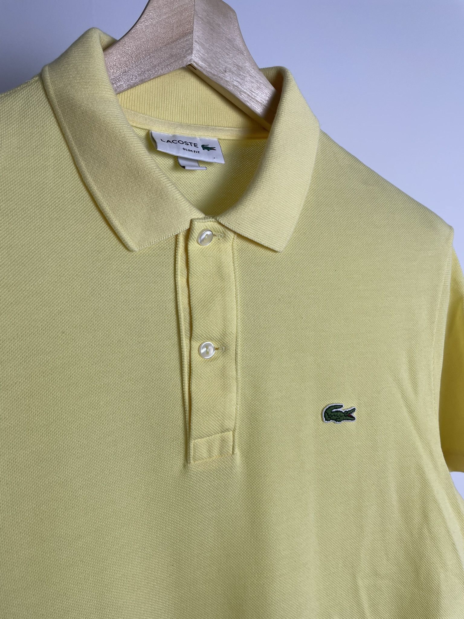 Lacoste Lacoste Polo Shirt Yellow Slimfit Size US M / EU 48-50 / 2 - 7 Thumbnail