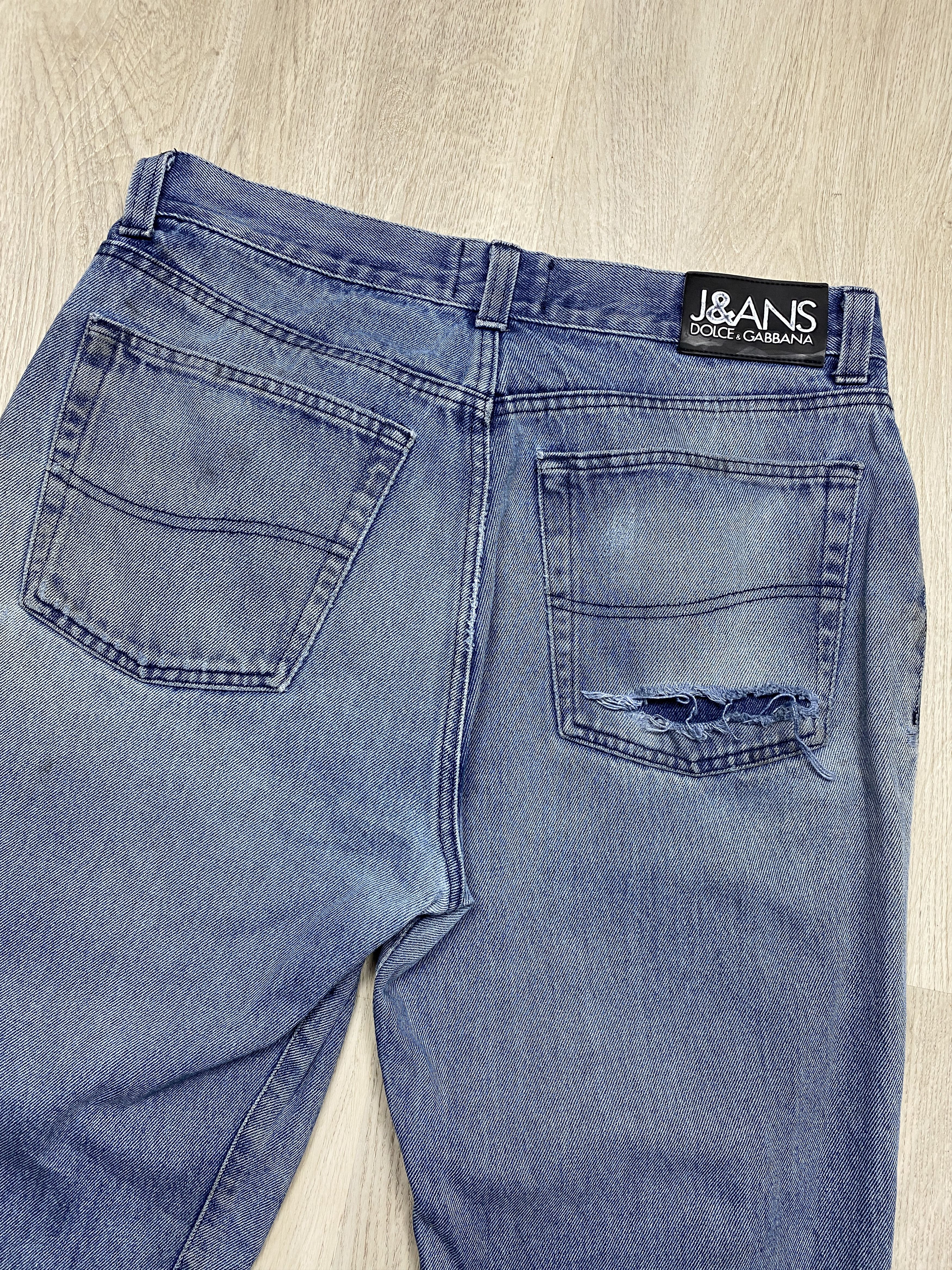Dolce & Gabbana Dolce & Gabbana Vintage Distressed Mens Denim Pants Jeans Size US 36 / EU 52 - 14 Thumbnail