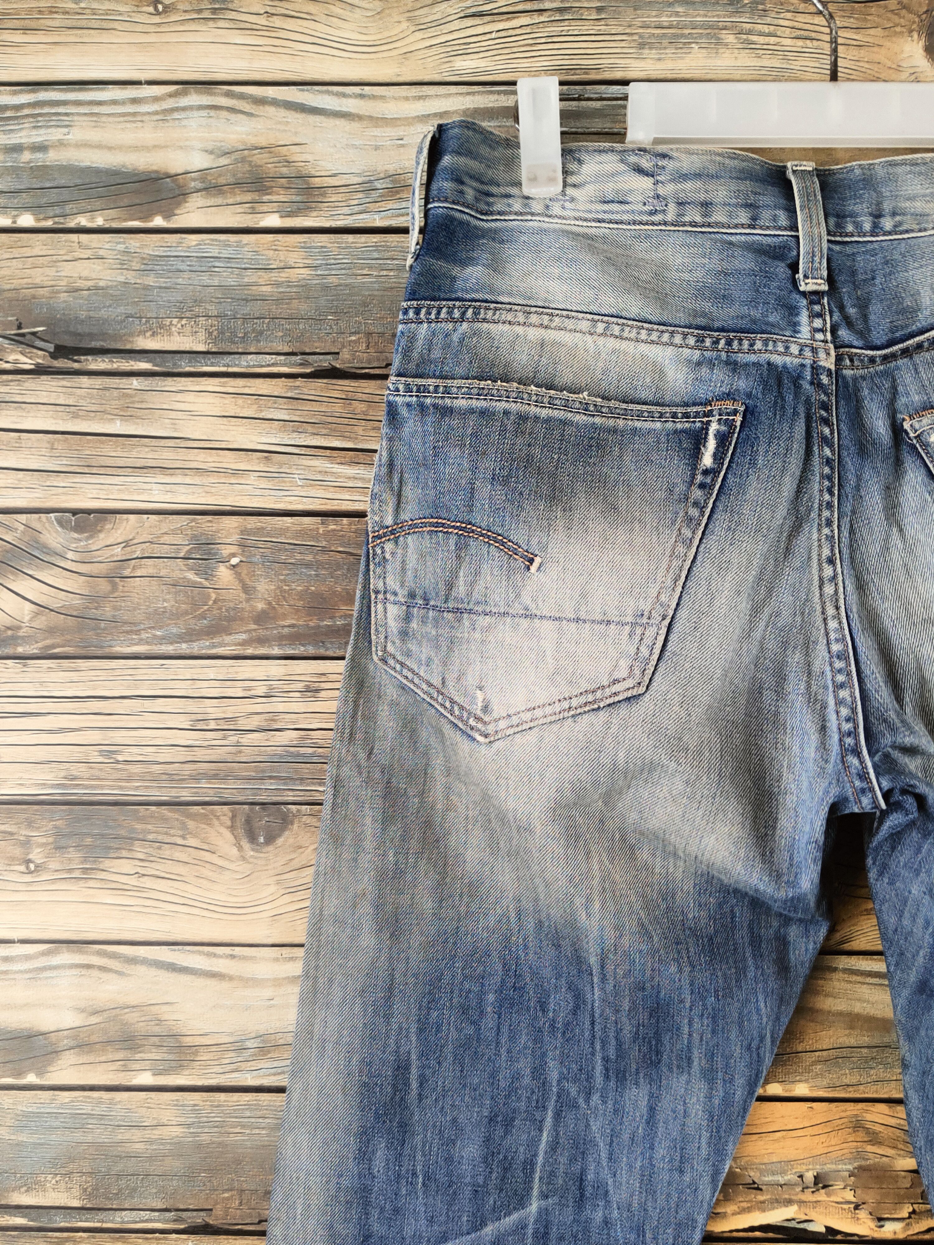 G-Star DL G-star Raw Blue Distressed Ripped Jeans #46-963 Size US 31 - 9 Thumbnail