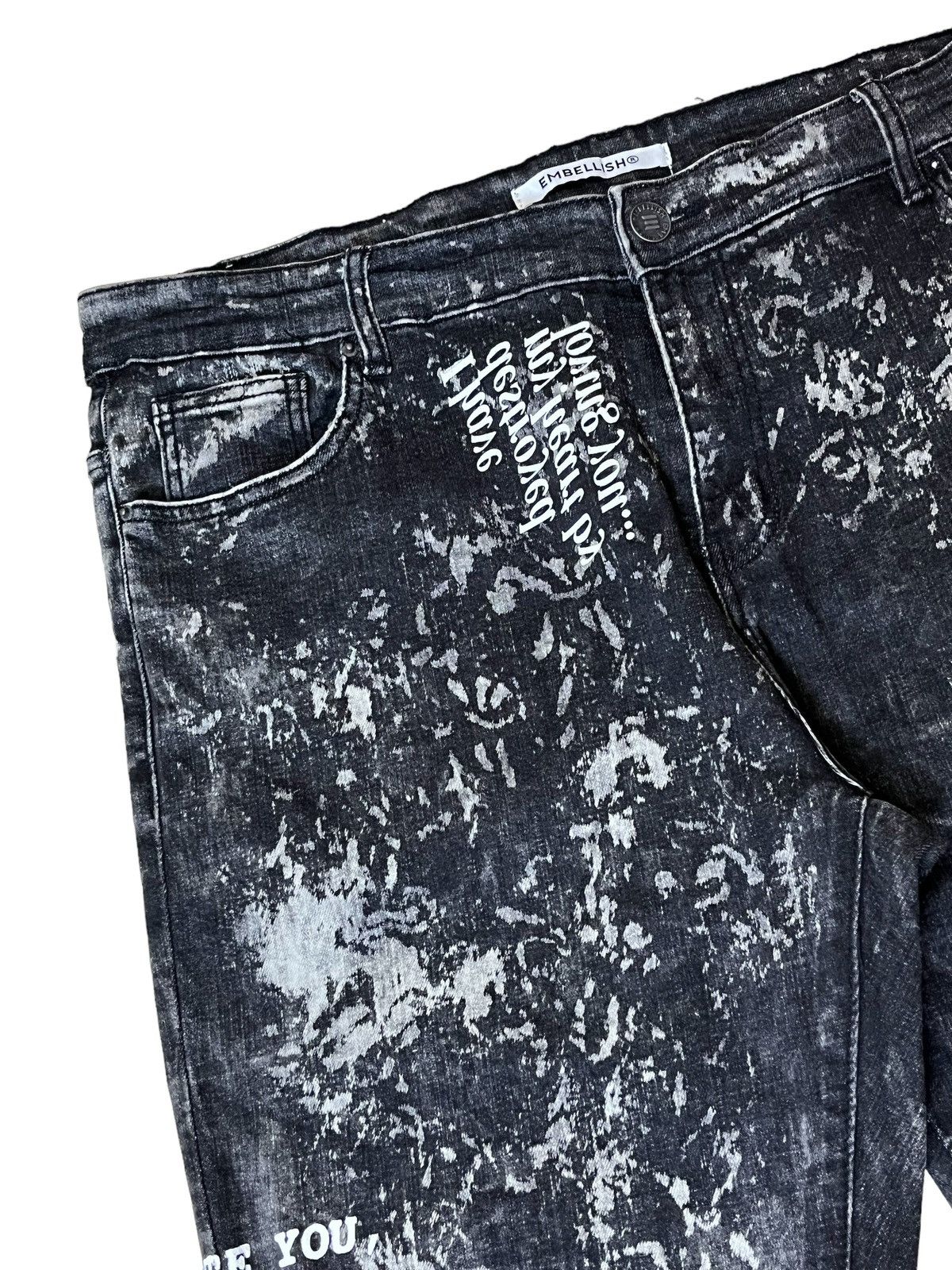 Embellish SICK🔥JAPANESE EMBELLISH STRETCH COTTON DISTRESS STYLE JEANS Size US 40 / EU 56 - 7 Thumbnail