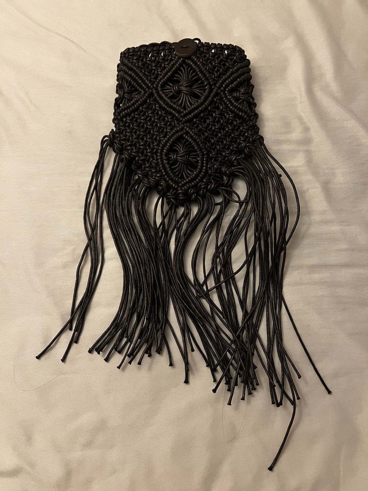 GOA GOA crossbody black macrame knotted bag brand new unused Size ONE SIZE - 1 Thumbnail