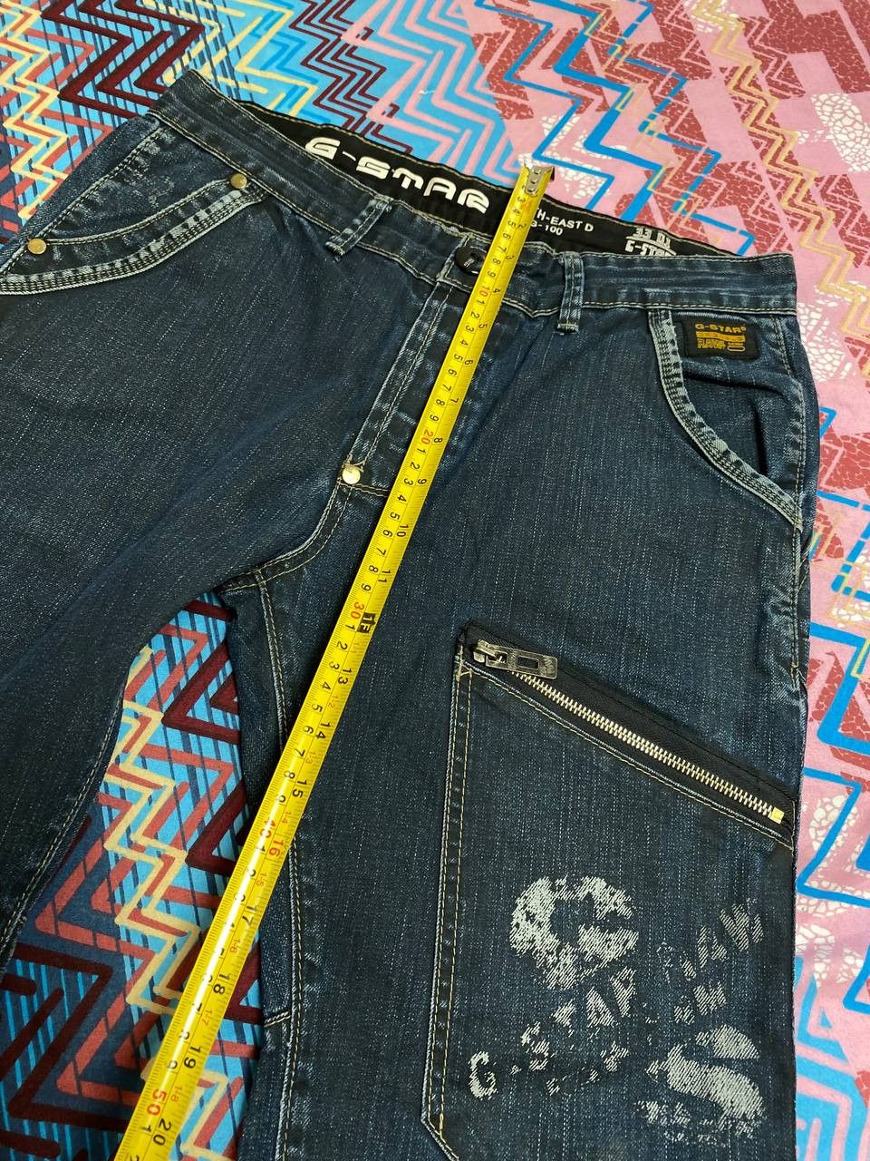 G-Star Vintage Jeans Baggy Flared Wide Japanese Hype Straigh Size US 30 / EU 46 - 16 Thumbnail