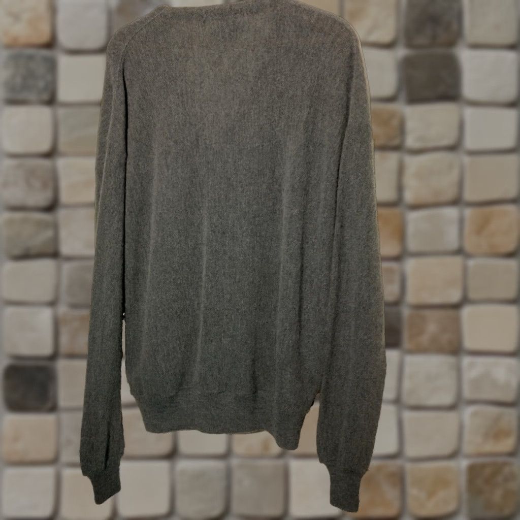Vintage VINTAGE Grandpa Cardigan Sweater Men XL Gray V-Neck Charing Forge USAUK? Size US XL / EU 56 / 4 - 1 Thumbnail